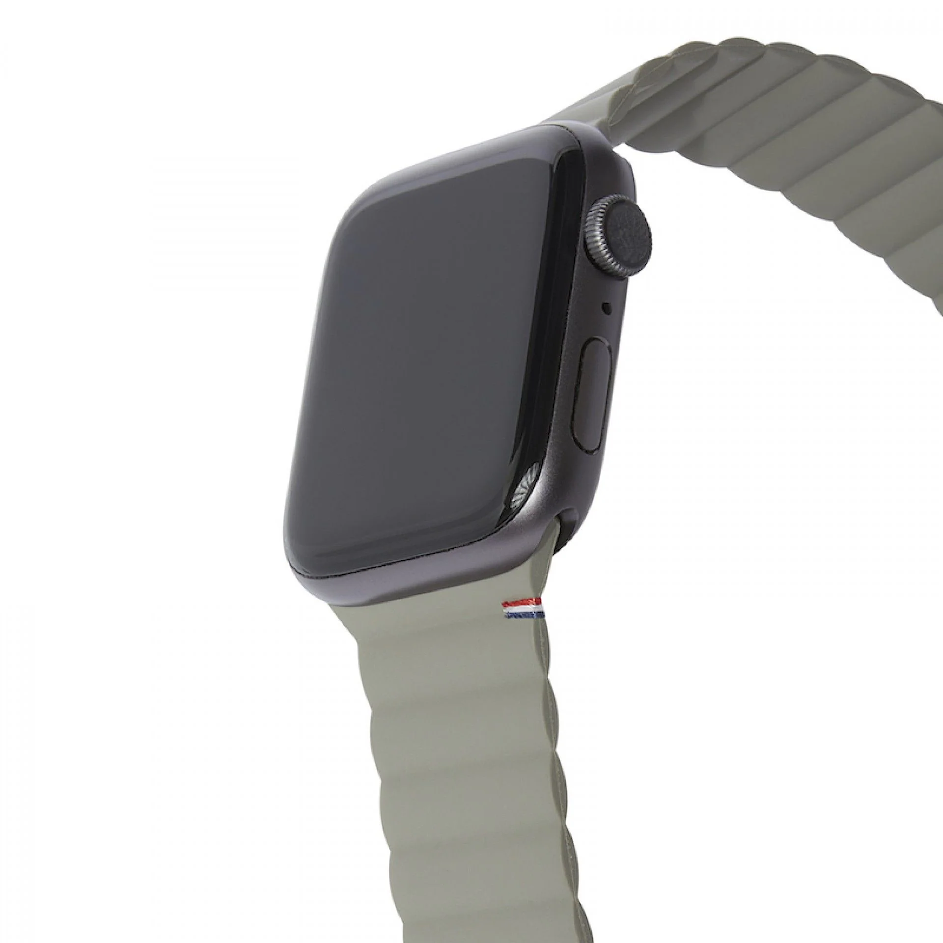 Bracelete magnética em silicone para Apple Watch 38/41 mm - Verde azeitona - Image 3