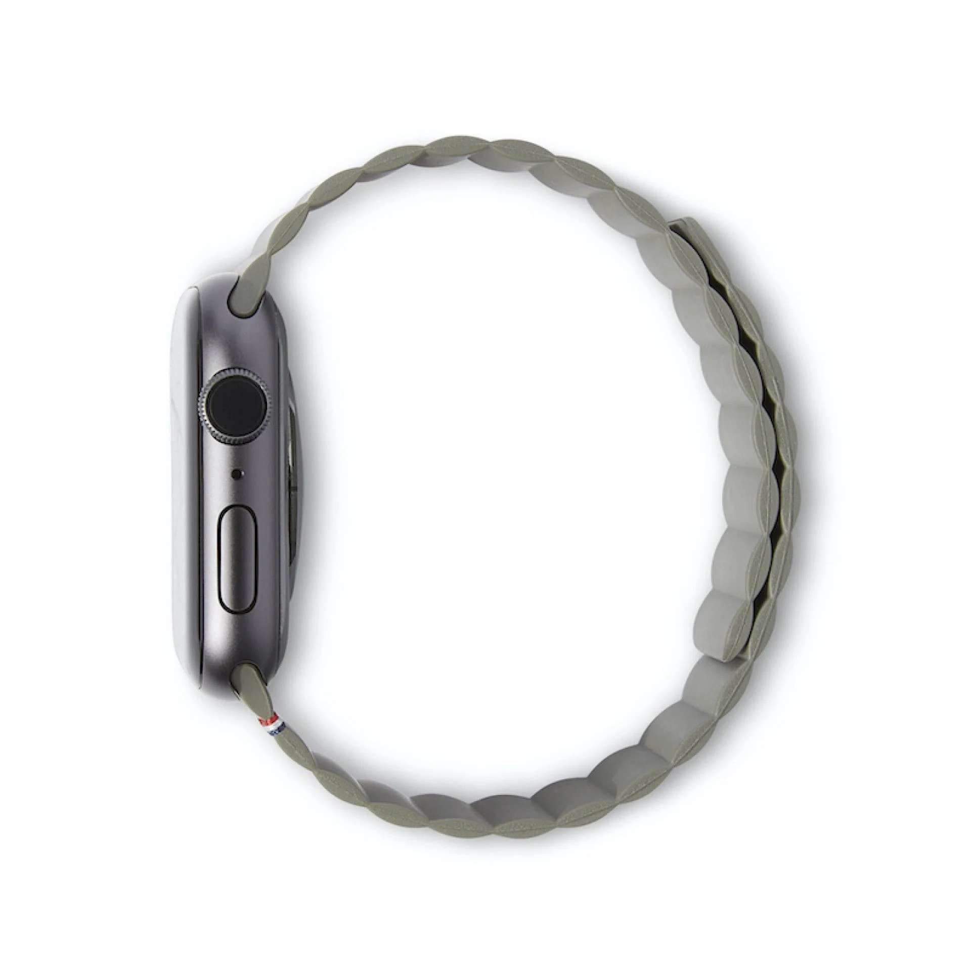 Bracelete magnética em silicone para Apple Watch 38/41 mm - Verde azeitona - Image 5