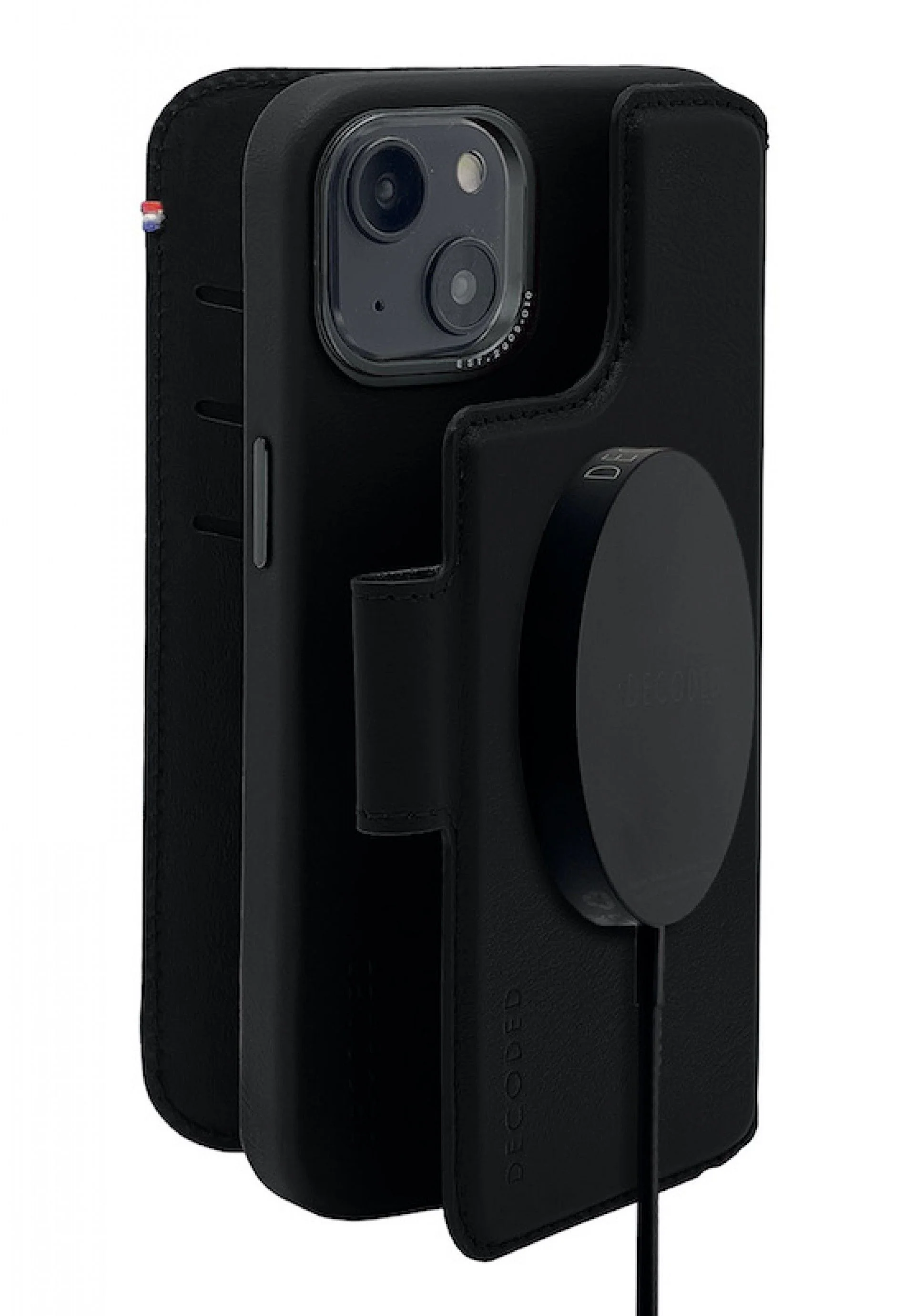 Capa em pele para iPhones 12/13/13 Pro Modu Wallet - Preto - Image 2