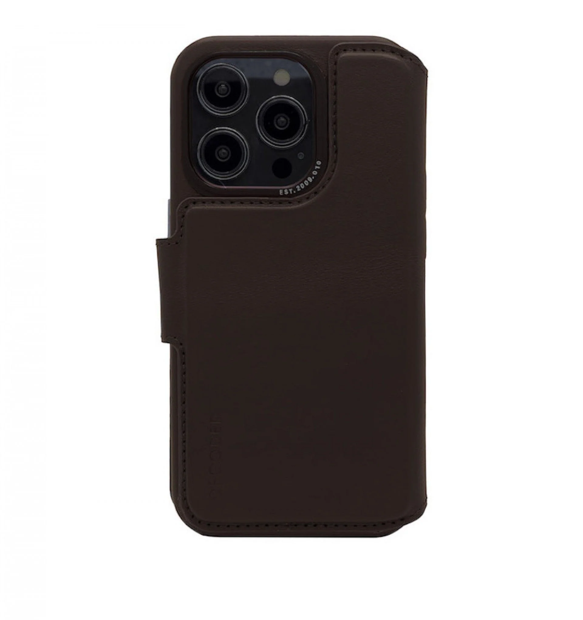 Capa em pele para iPhone 14 Pro Modu Wallet - Castanho