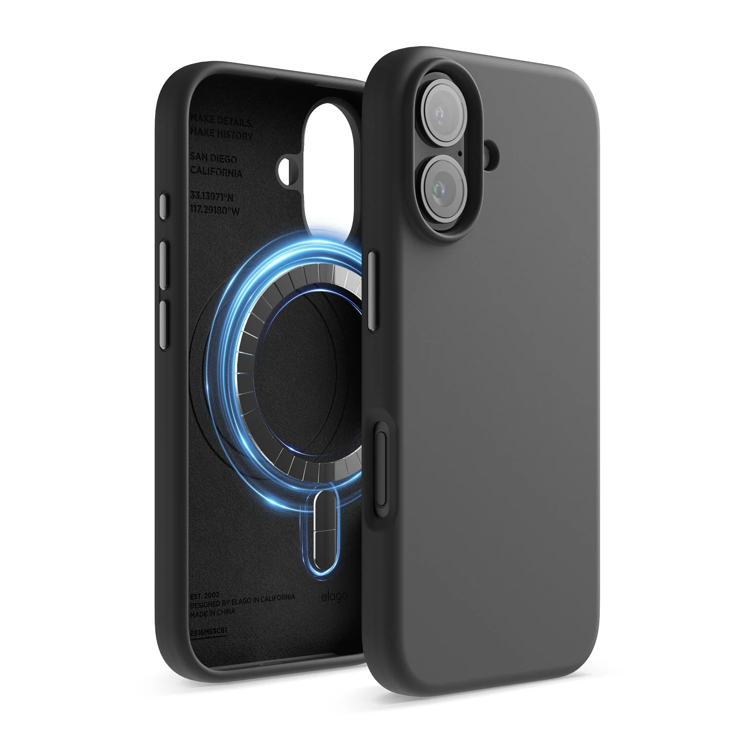 Capa magnética para iPhone 16  Magsafe - Preto