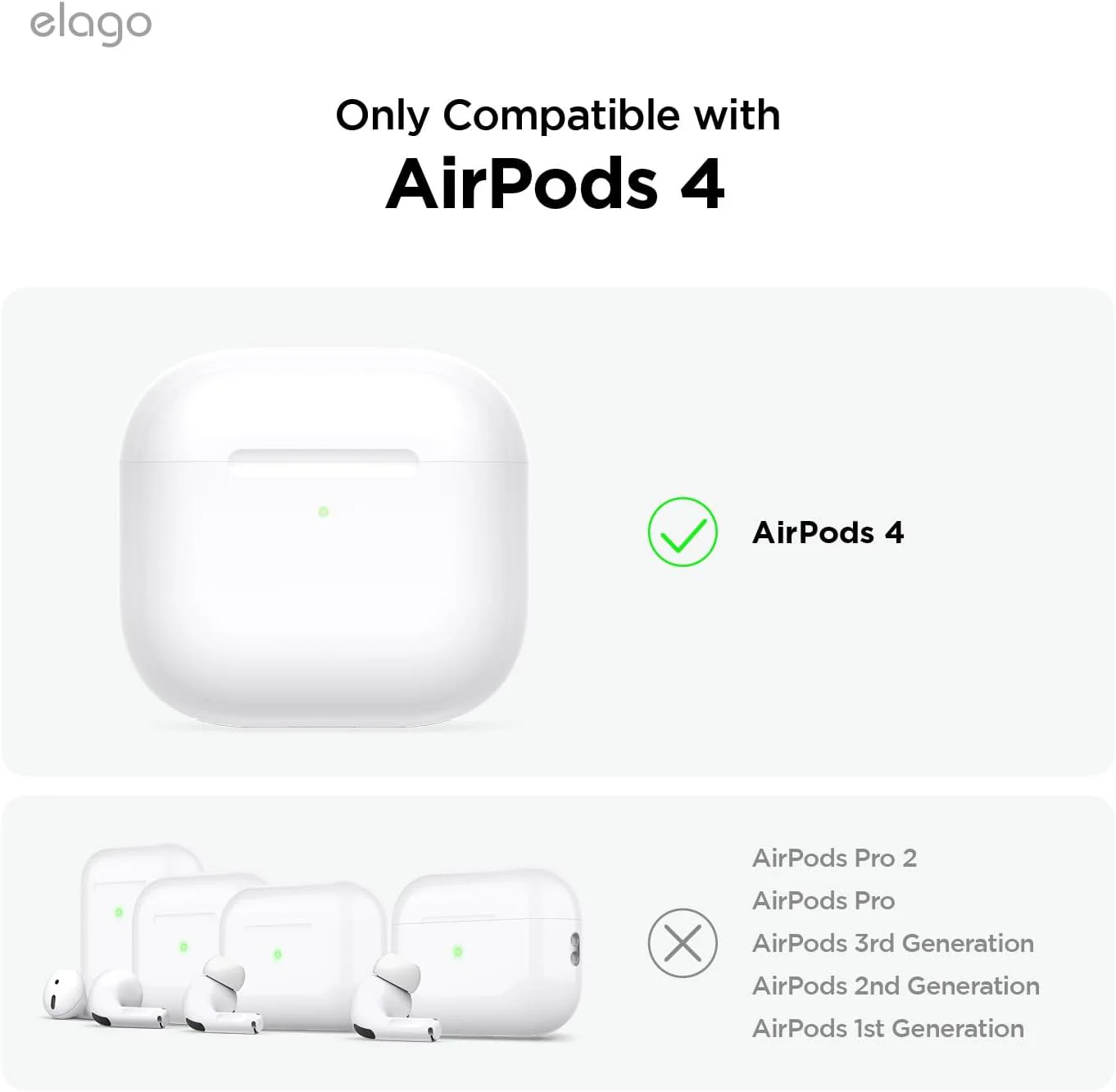 Capa para AirPods 4 silicone com mosquetão - Jeans - Image 2