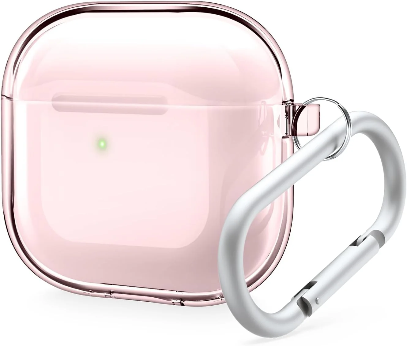 Capa para AirPods 4 TPU com mosquetão - Lovely Pink - Image 4