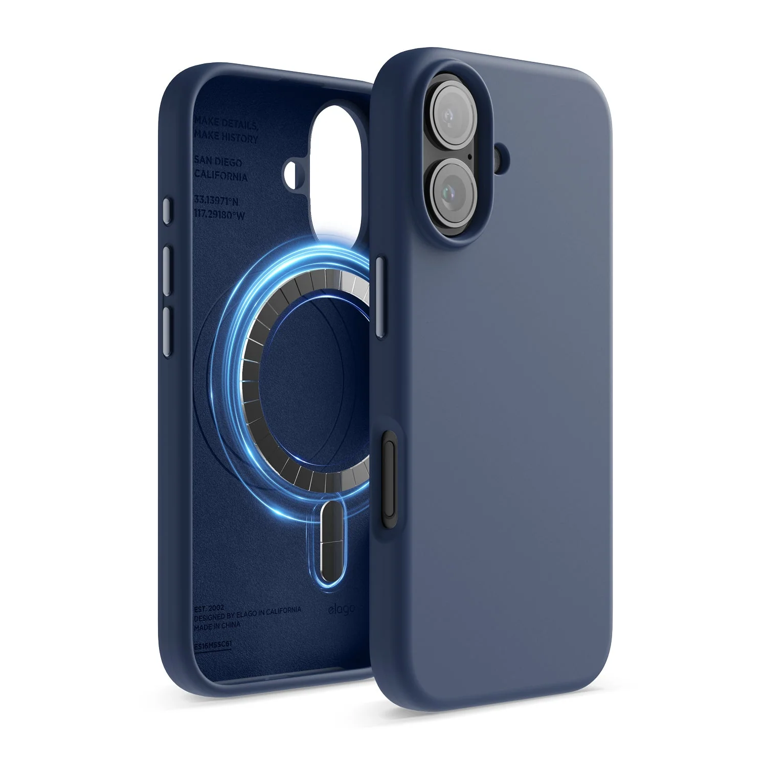 Capa magnética para iPhone 16  Magsafe - Indigo