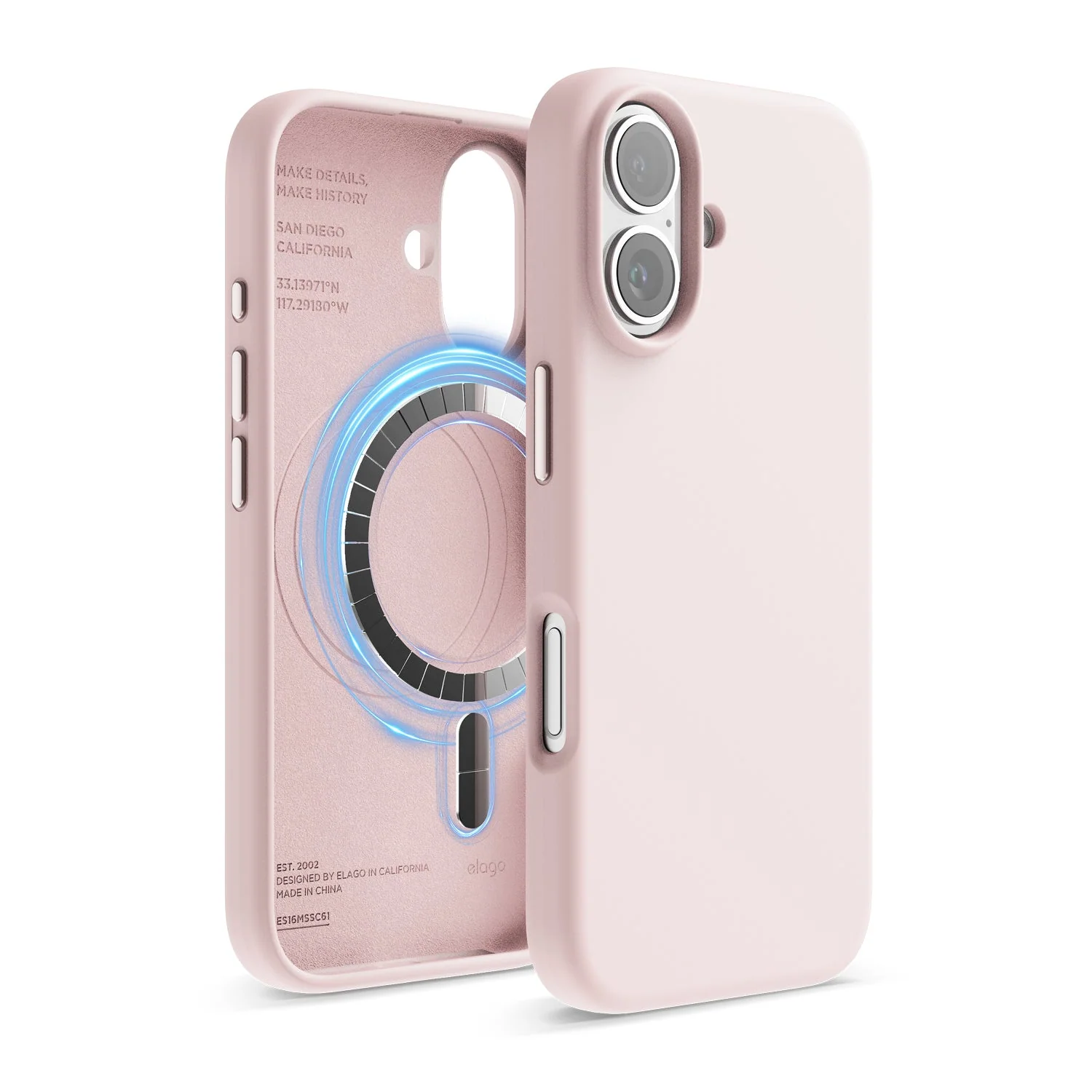 Capa magnética para iPhone 16  Magsafe - Rosa