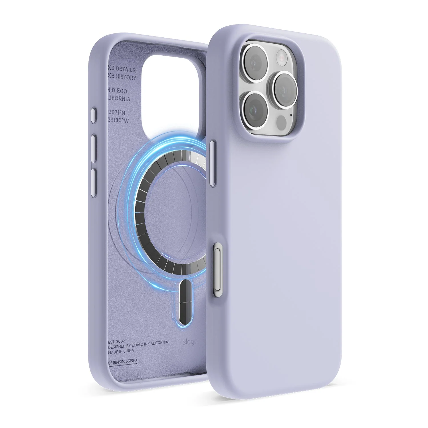 Capa magnética para iPhone 16  Pro max Magsafe - Roxo