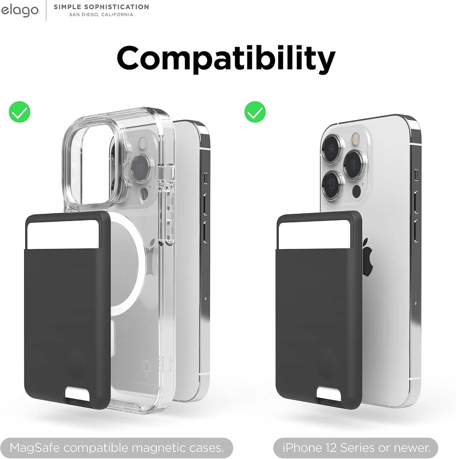 Porta-cartões em silicone para iPhone - Preto - Image 5