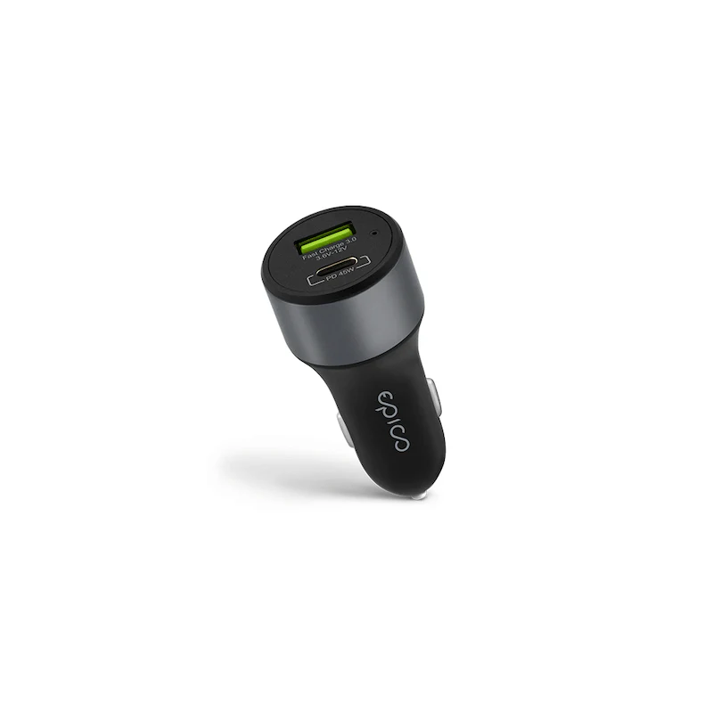 Carregador para carros EPICO Pro 45W - Cinzanto sideral