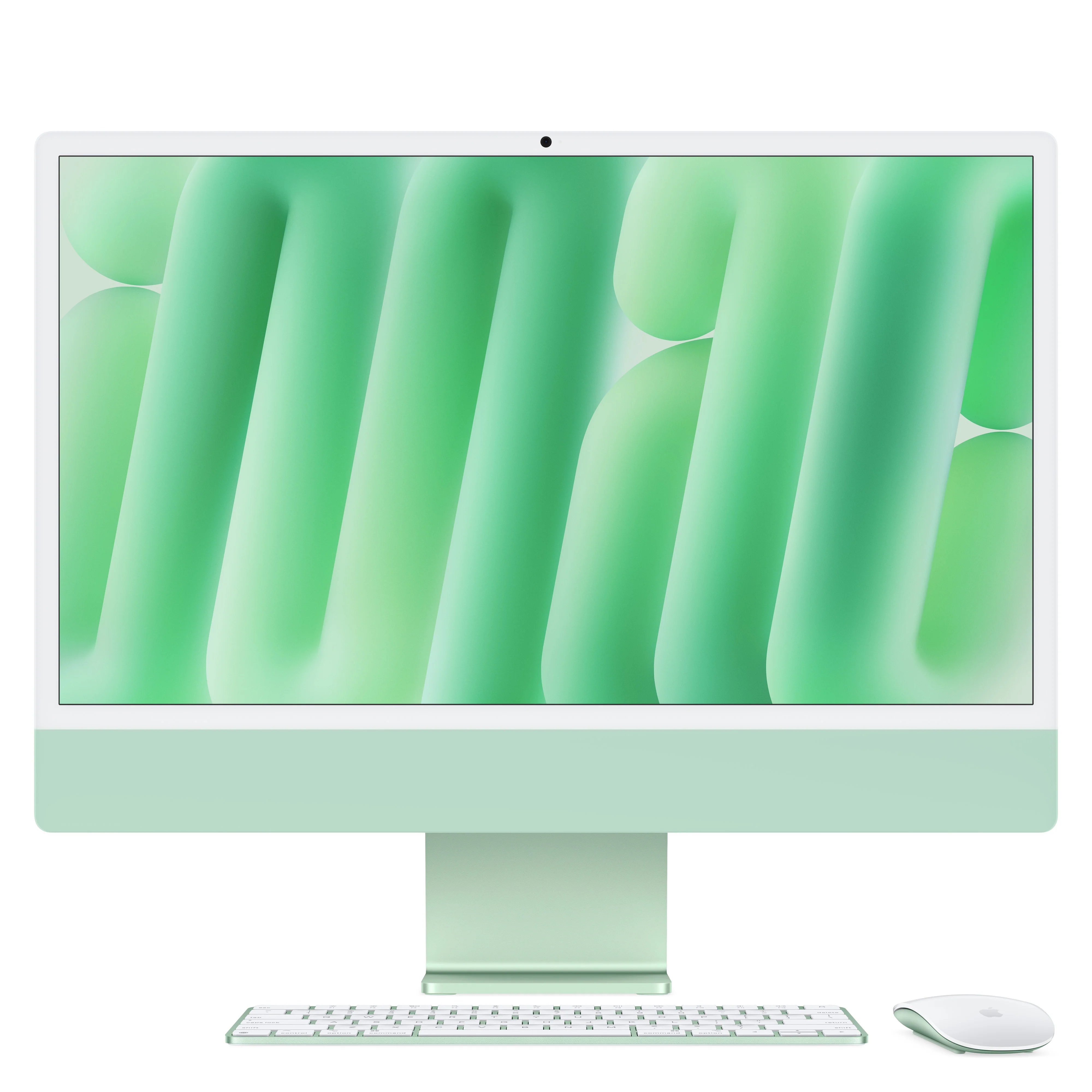 iMac com ecrã Retina 4,5K de 24 polegadas: Processador M4 da Apple com CPU 8‑core e GPU 8‑core, 256 GB SSD - Verde
