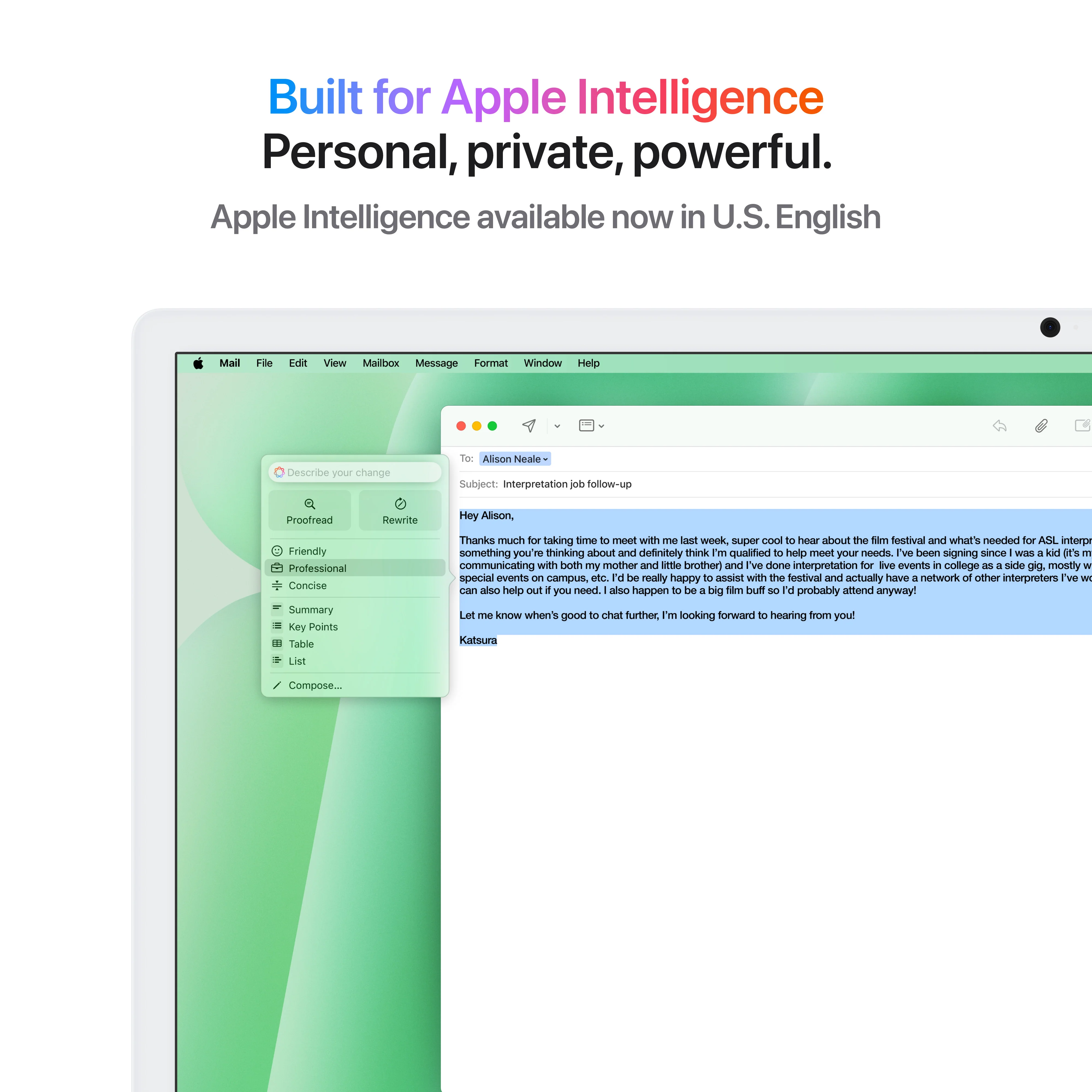 iMac com ecrã Retina 4,5K de 24 polegadas: Processador M4 da Apple com CPU 10‑core e GPU 10‑core, 512 GB SSD - Verde - Image 5