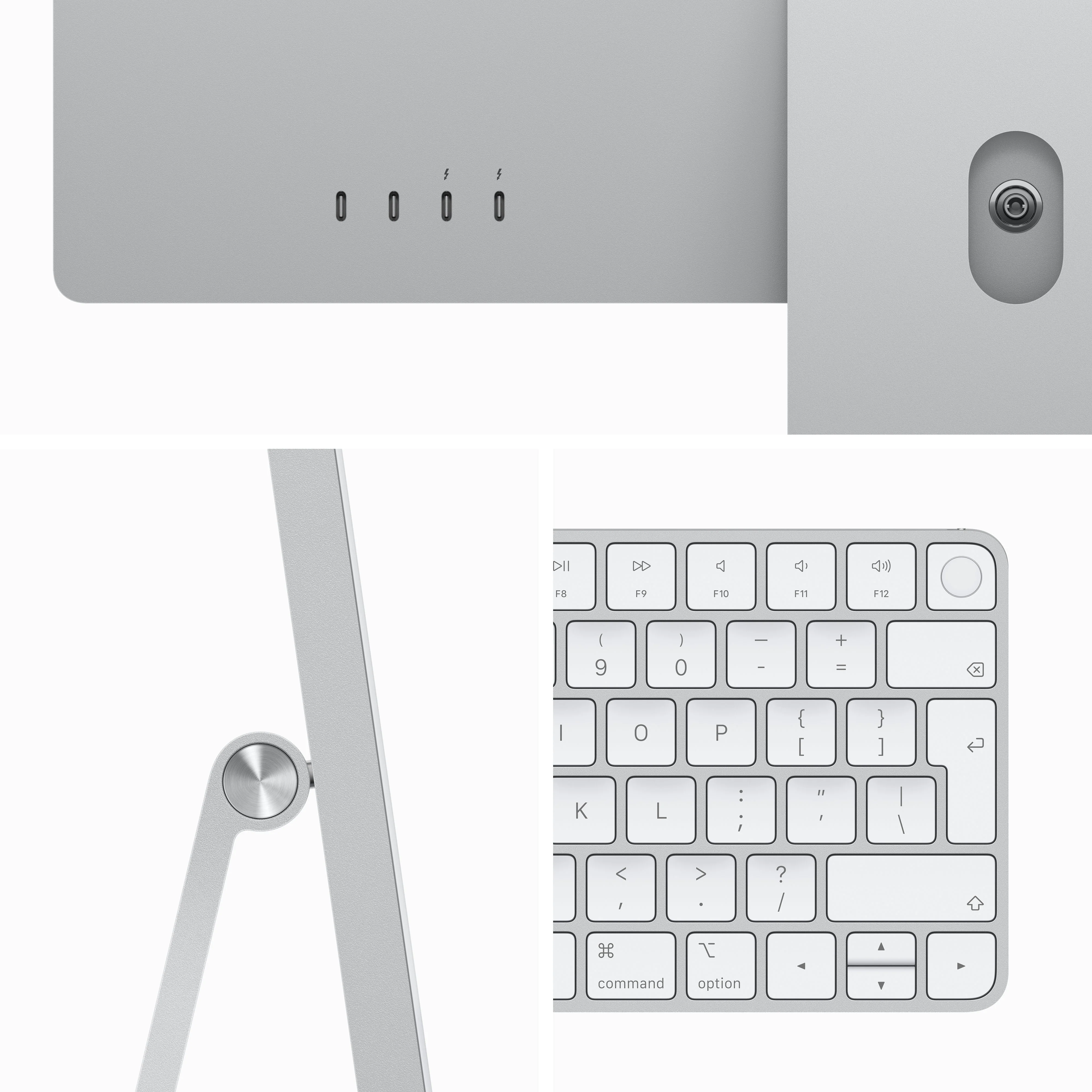 iMac com ecrã Retina 4,5K de 24 polegadas: Processador M3 da Apple com CPU 8‑core e GPU 10‑core, 512 GB SSD - Prateado - Image 3