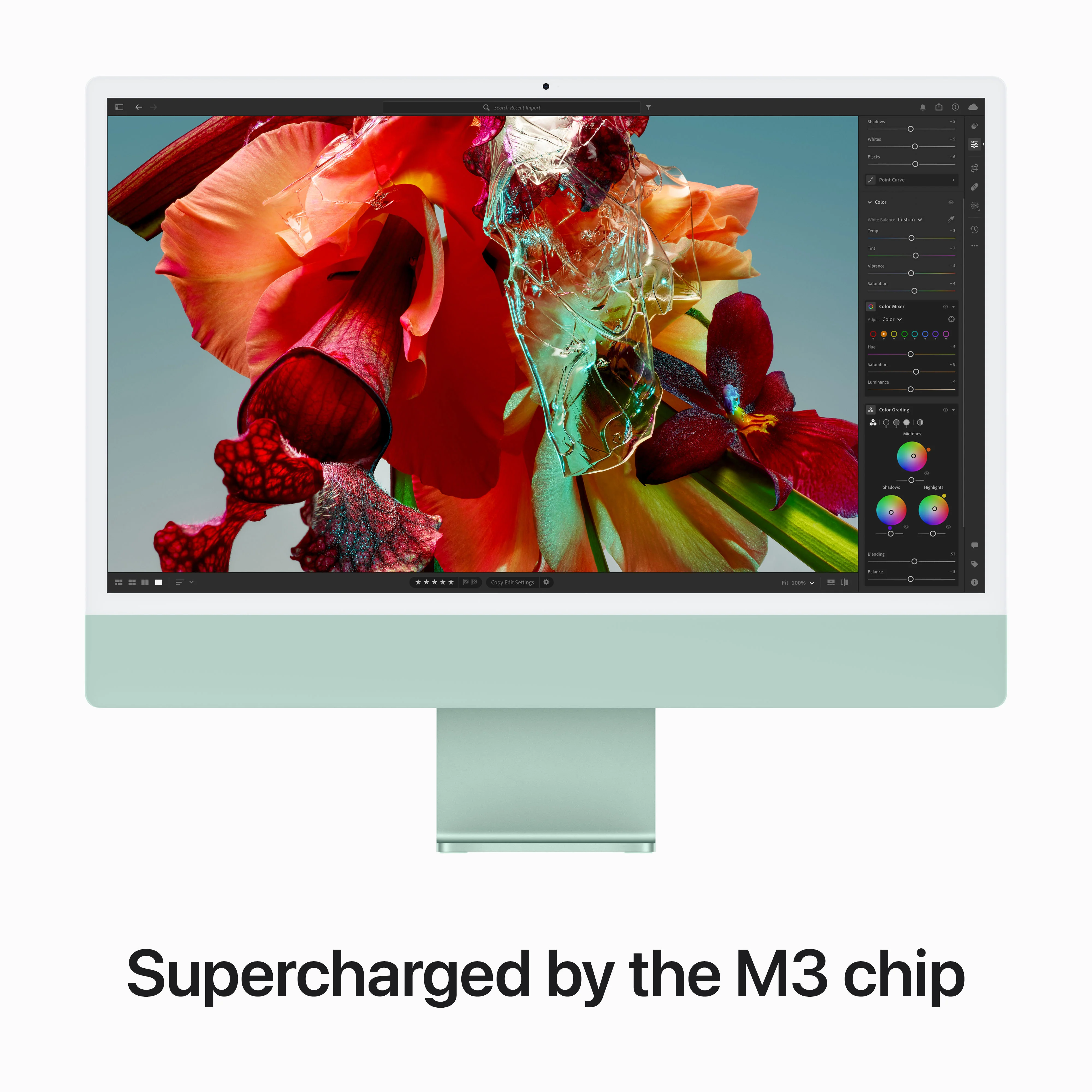 iMac com ecrã Retina 4,5K de 24 polegadas: Processador M3 da Apple com CPU 8‑core e GPU 10‑core, 512 GB SSD - Verde - Image 4