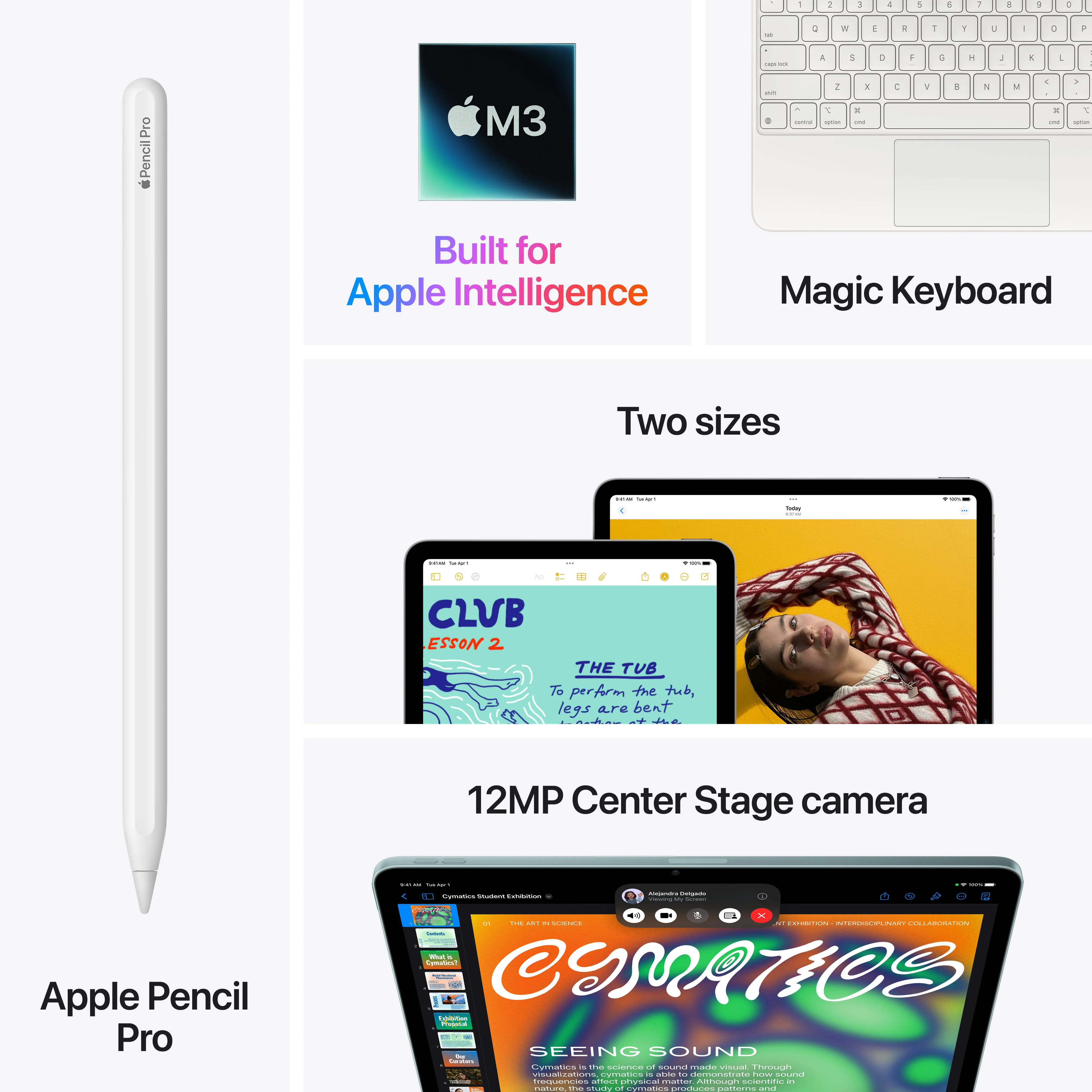 iPad Air de 11 polegadas Wi-Fi 512 GB - Luz das estrelas (M3) - Image 9