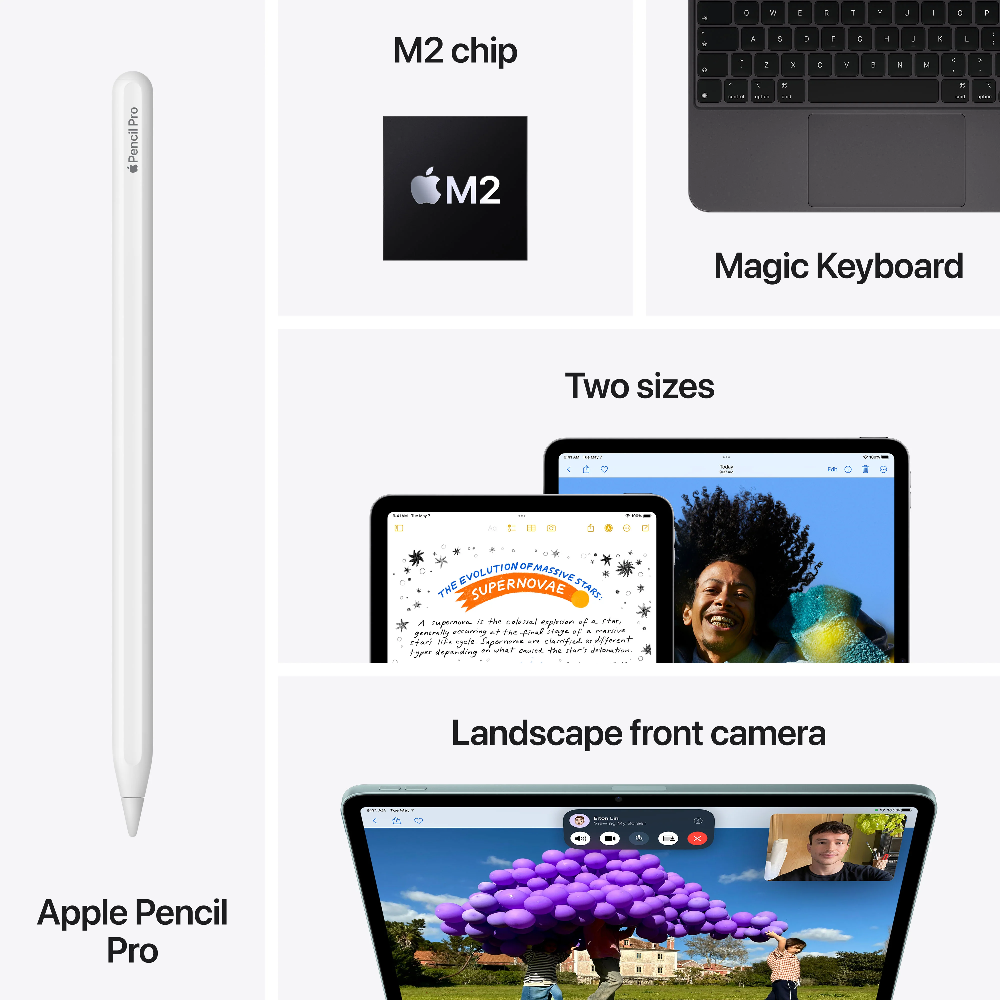 iPad Air de 13 polegadas Wi-Fi 256 GB - Luz das estrelas (M2) - Image 9