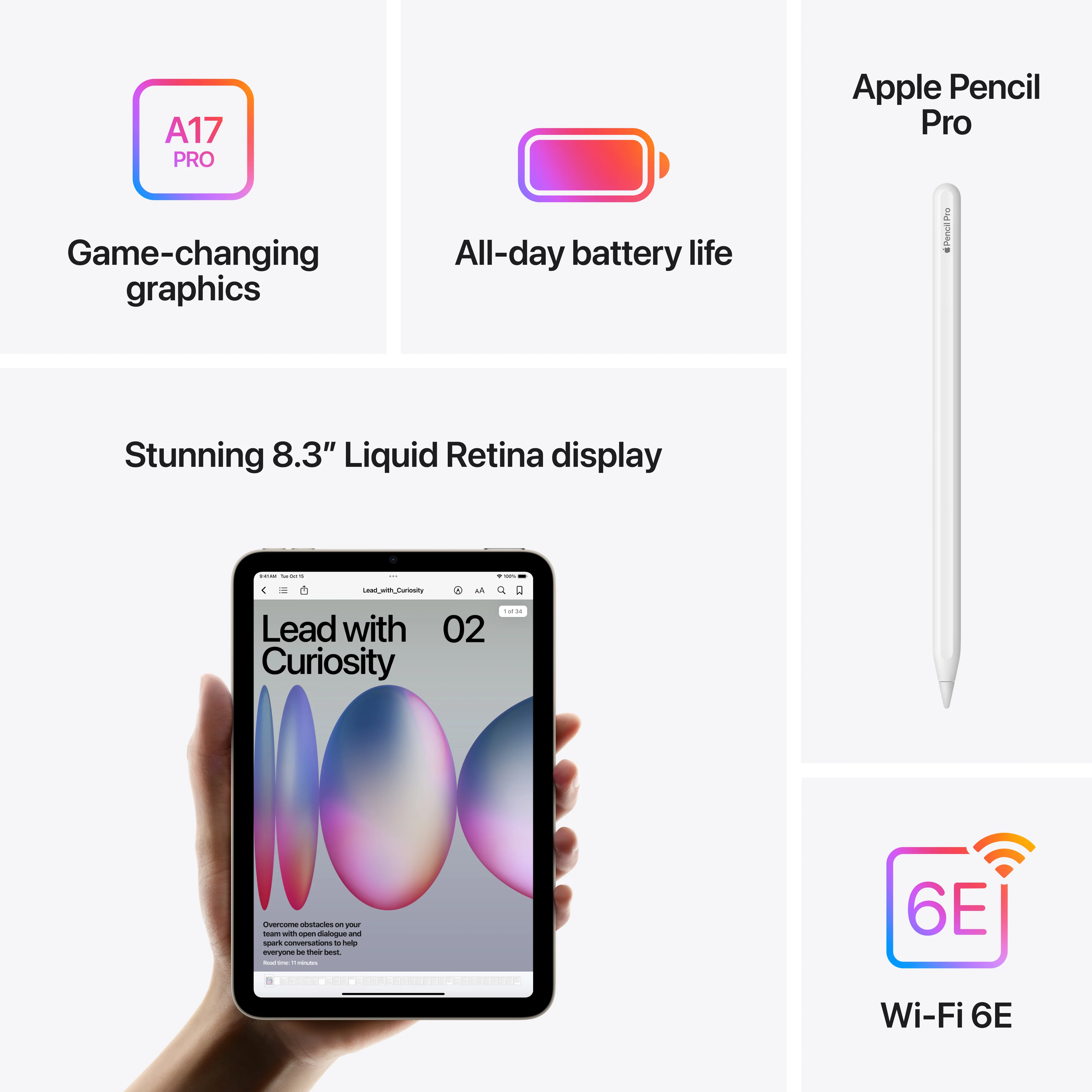 iPad mini Wi-Fi 512 GB - Roxo (A17 Pro) - Image 7