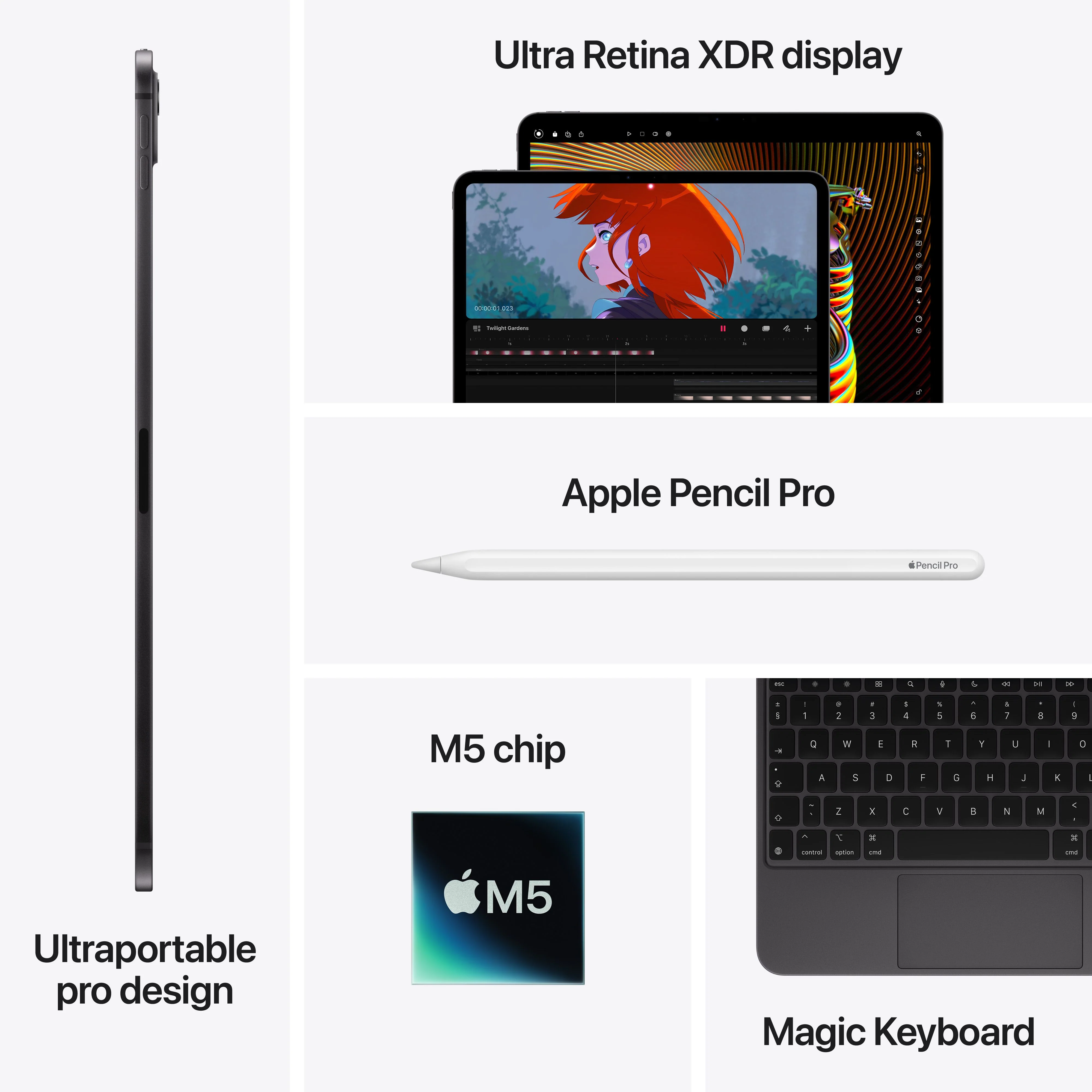 iPad Pro de 11 polegadas Wi-Fi 2 TB Vidro padrão - Prateado (M5) - Image 8