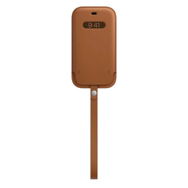 Bolsa em pele com MagSafe para iPhone 12|12 Pro - Castanho sela - Image 2