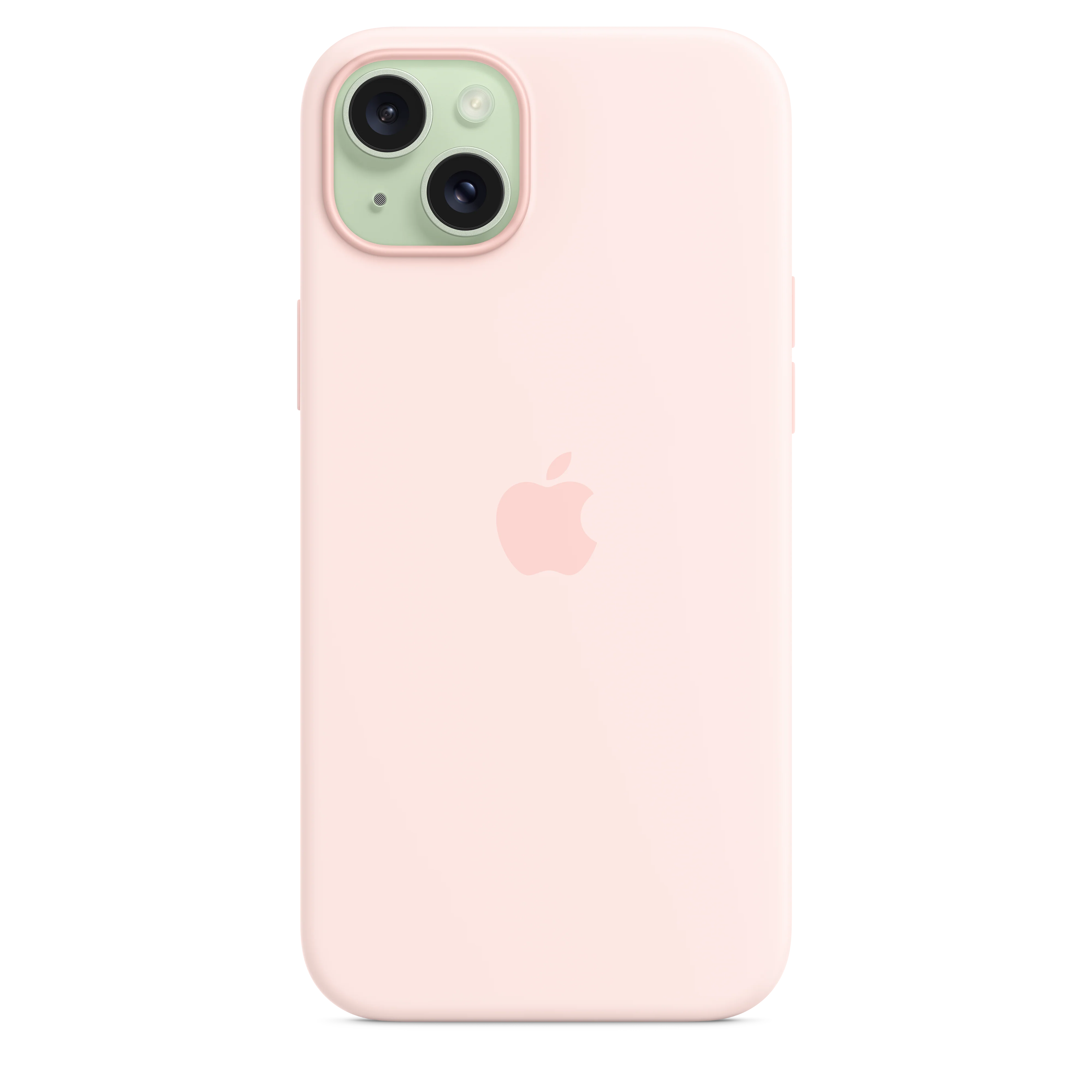 Capa em silicone com MagSafe para iPhone 15 Plus ‑ Rosa‑claro - Image 4