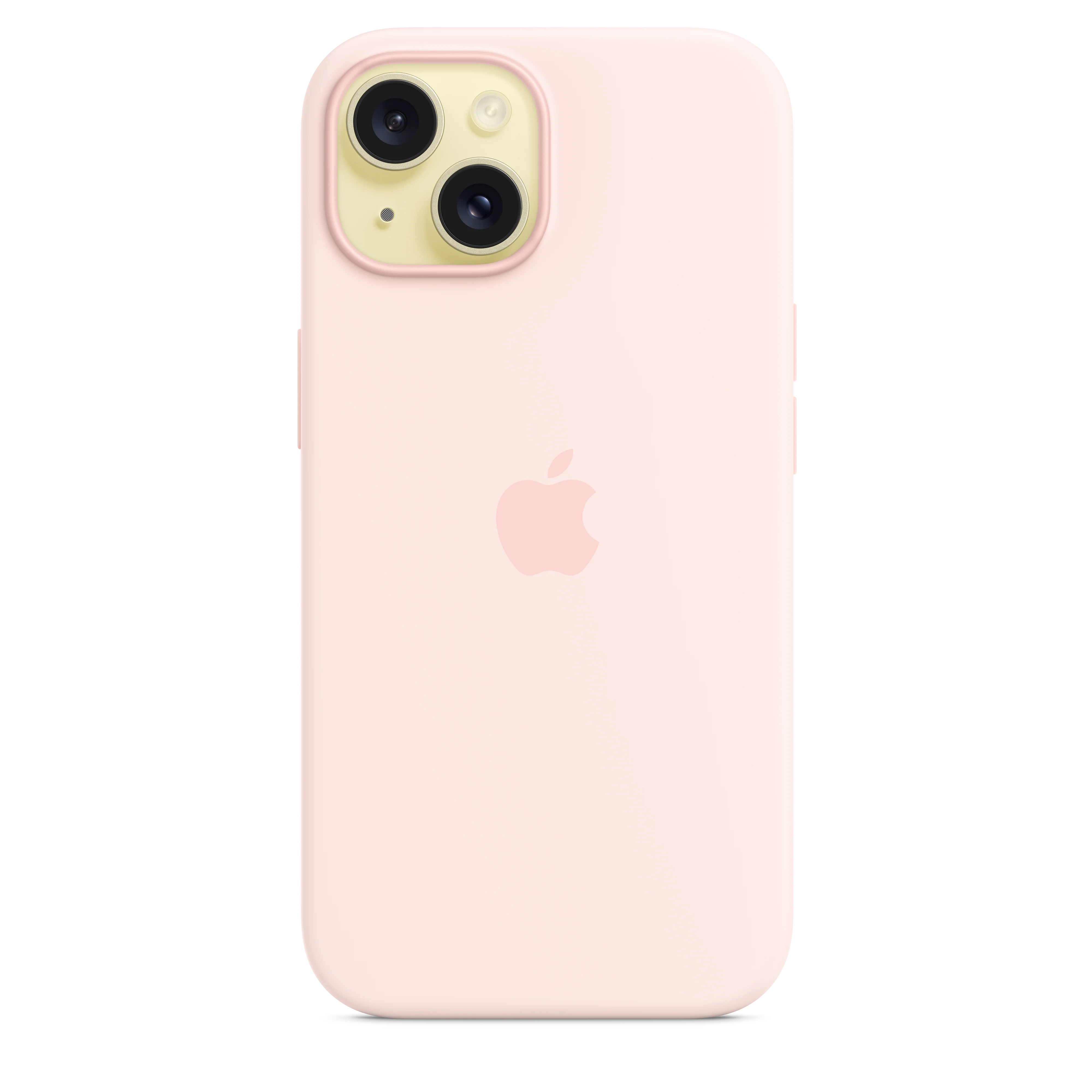 Capa em silicone com MagSafe para iPhone 15 ‑ Rosa‑claro - Image 3