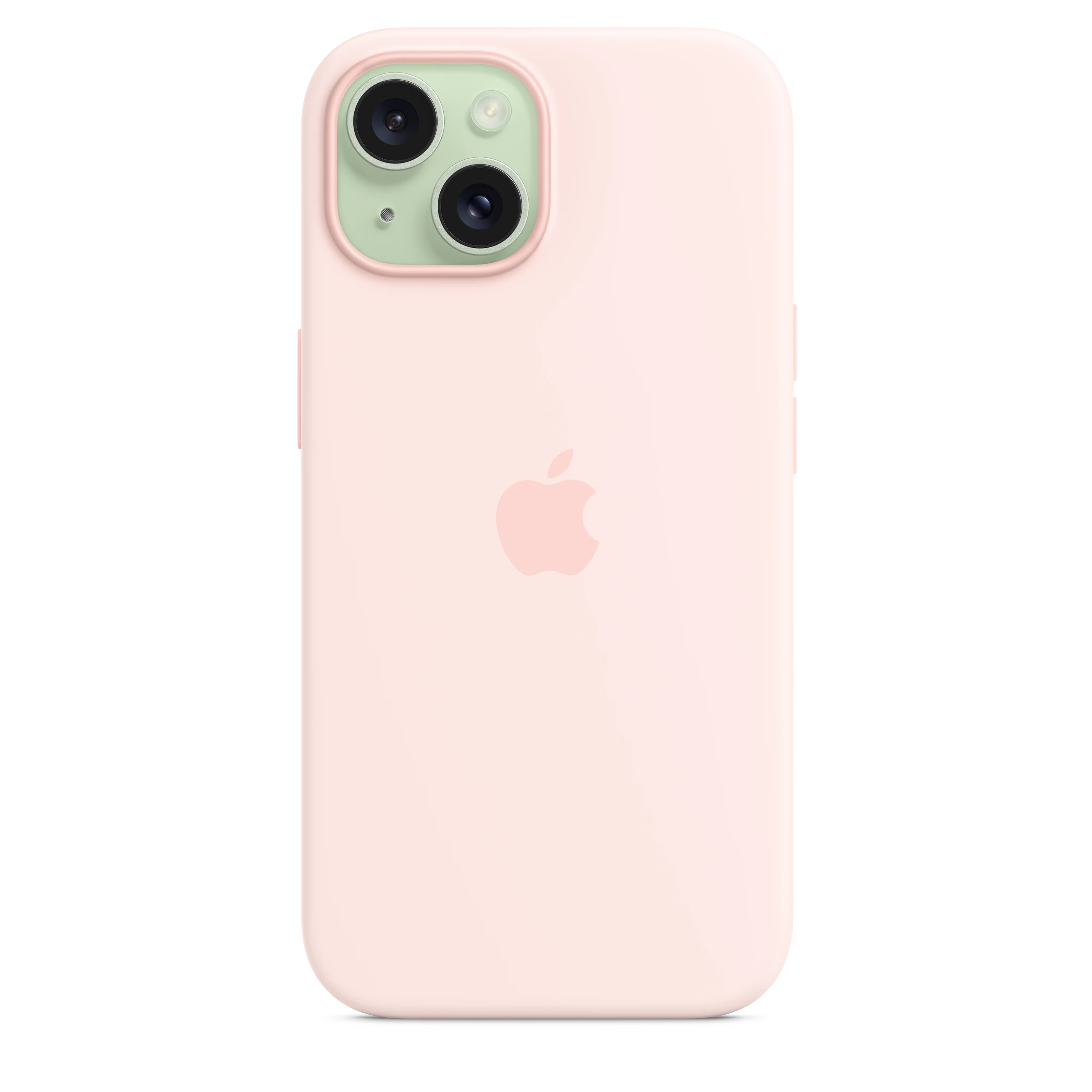Capa em silicone com MagSafe para iPhone 15 ‑ Rosa‑claro - Image 4