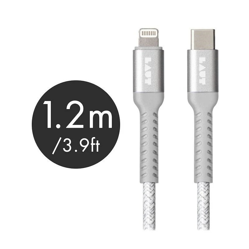 Cabo Lightning / USB-C Tough Matter - Cinza