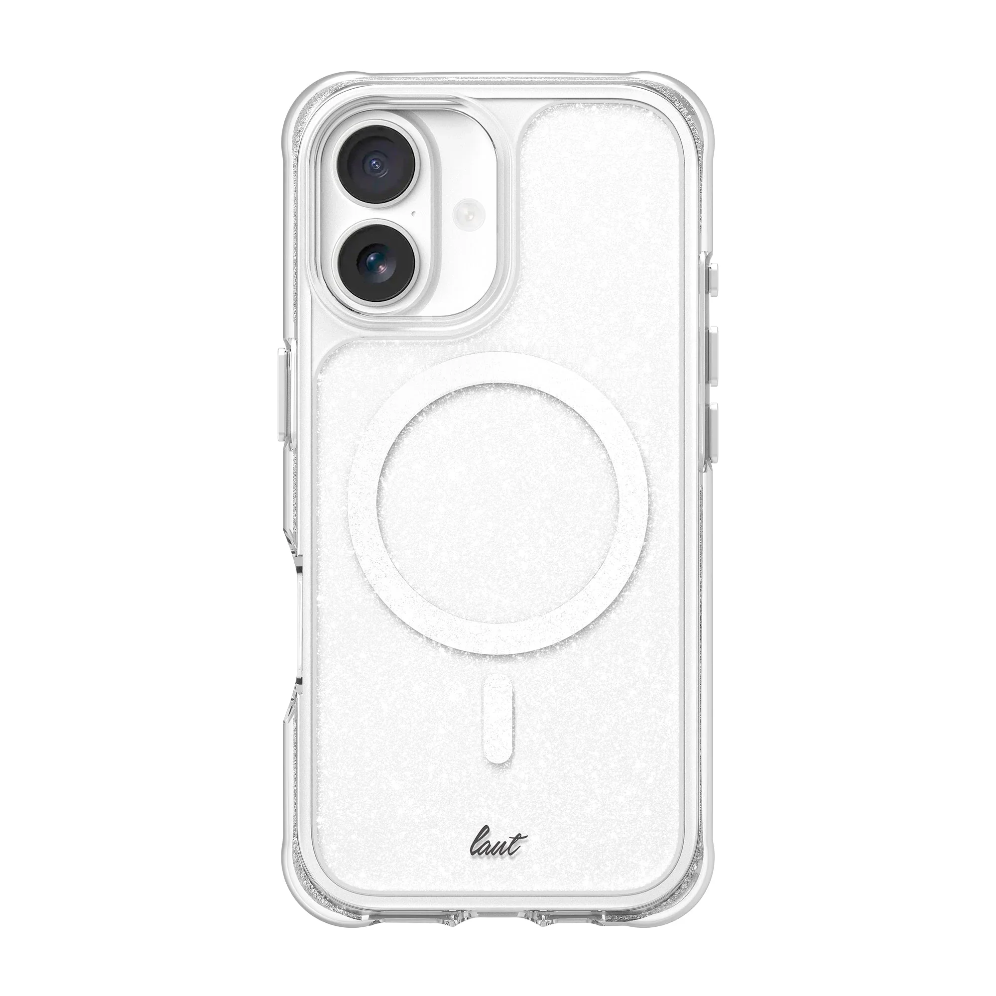Capa iPhone 17 Aero Sparkle Laut - Transparente prata brilhante