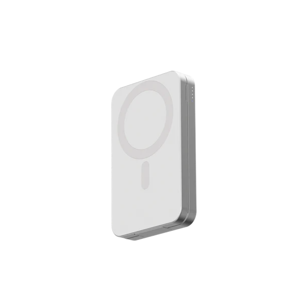 Powerbank sem fios magnético LINQ - 3 em 1 com suporte, 8000 mAh
