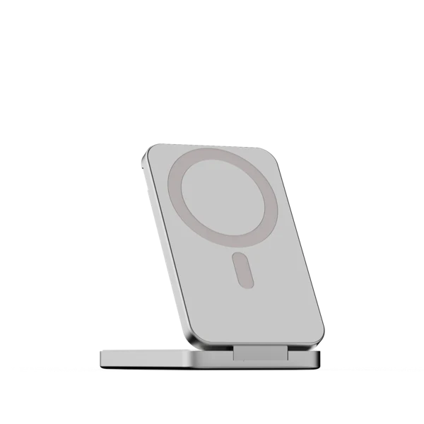 Powerbank sem fios magnético LINQ - 3 em 1 com suporte, 8000 mAh - Image 3
