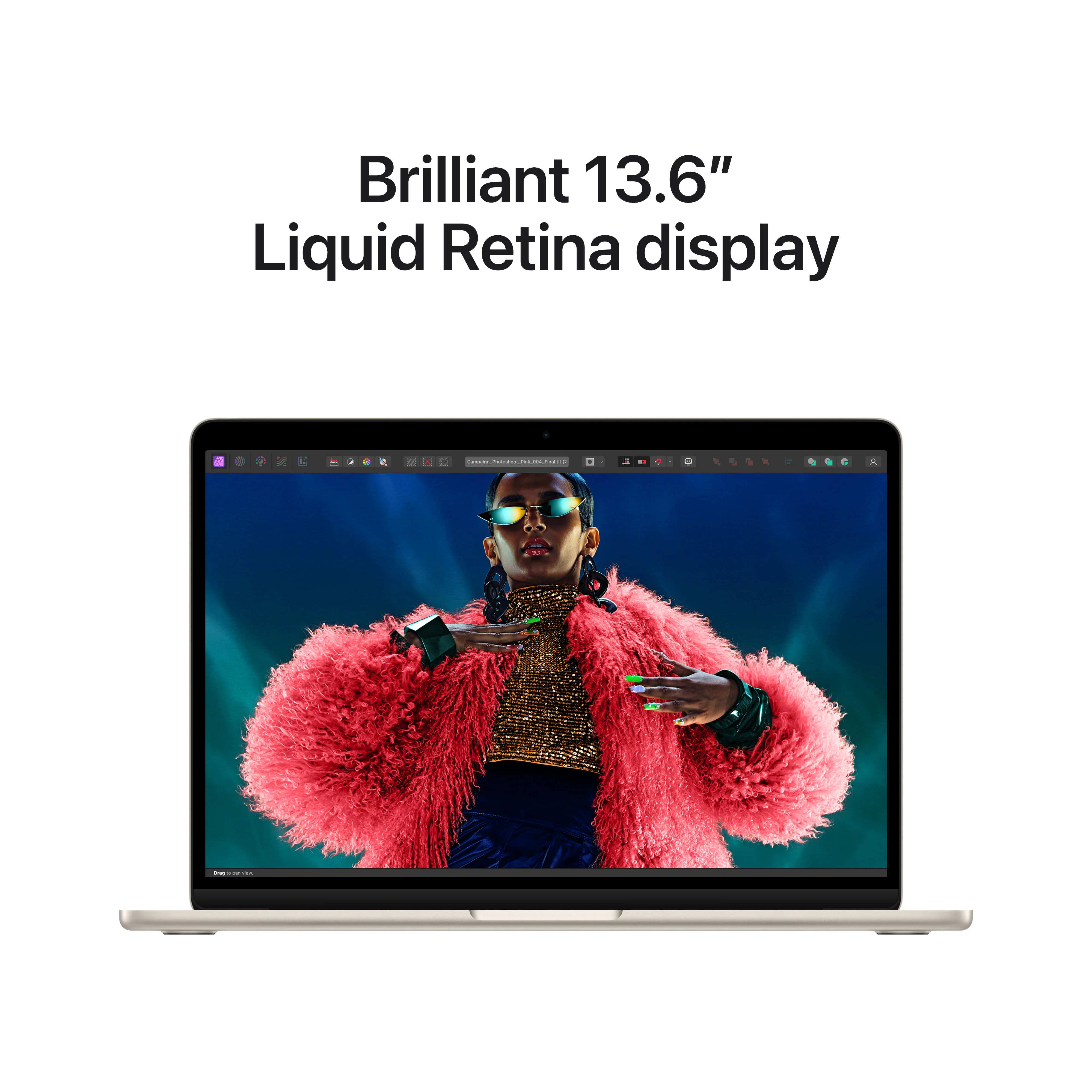 MacBook Air de 13 polegadas: Processador M3 da Apple com CPU 8‑core e GPU 10‑core, 512 GB SSD - Luz das estrelas - Image 5