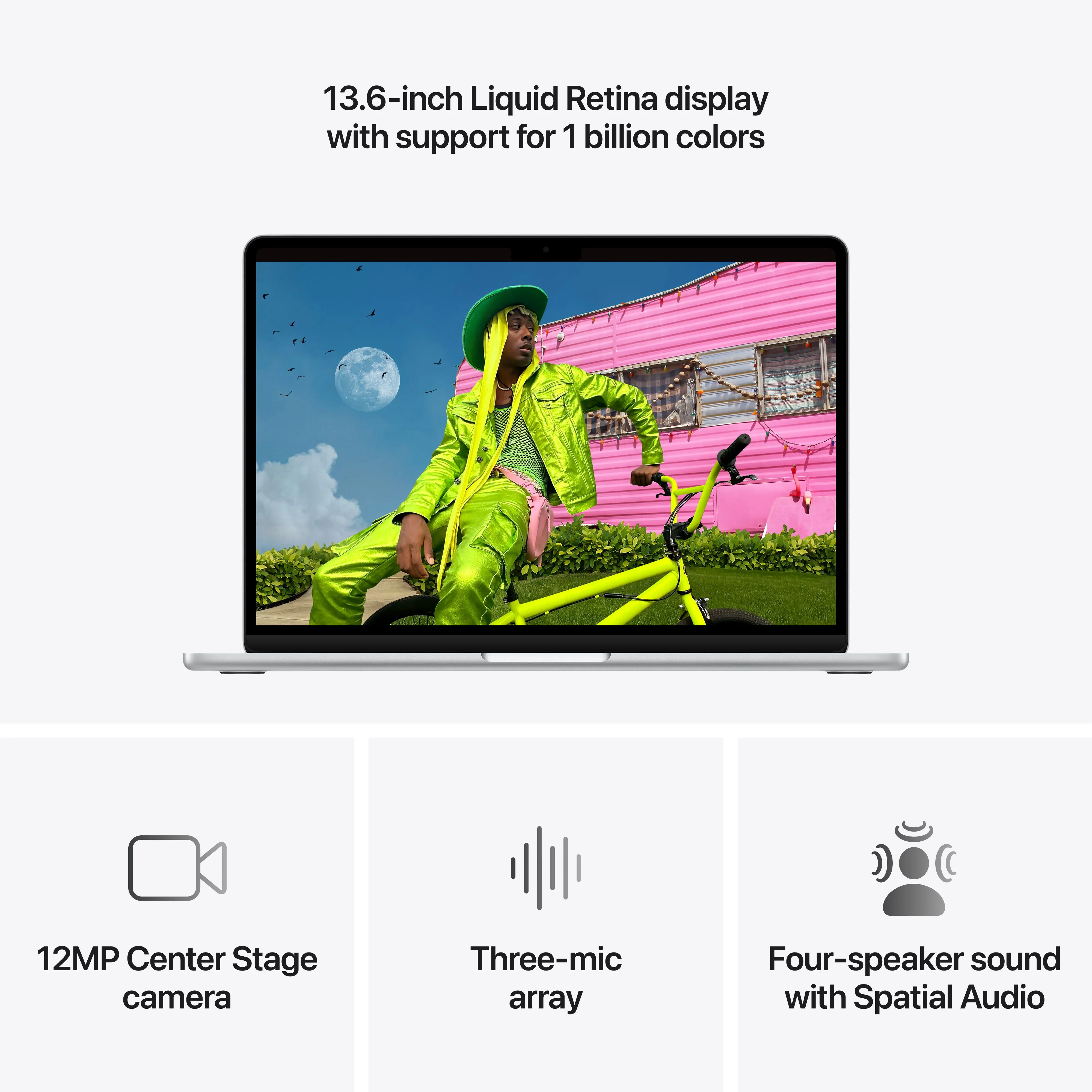 MacBook Air de 13 polegadas: Processador M5 da Apple com CPU 10‑Core e GPU 10‑Core, 1 TB SSD - Prateado - Image 5