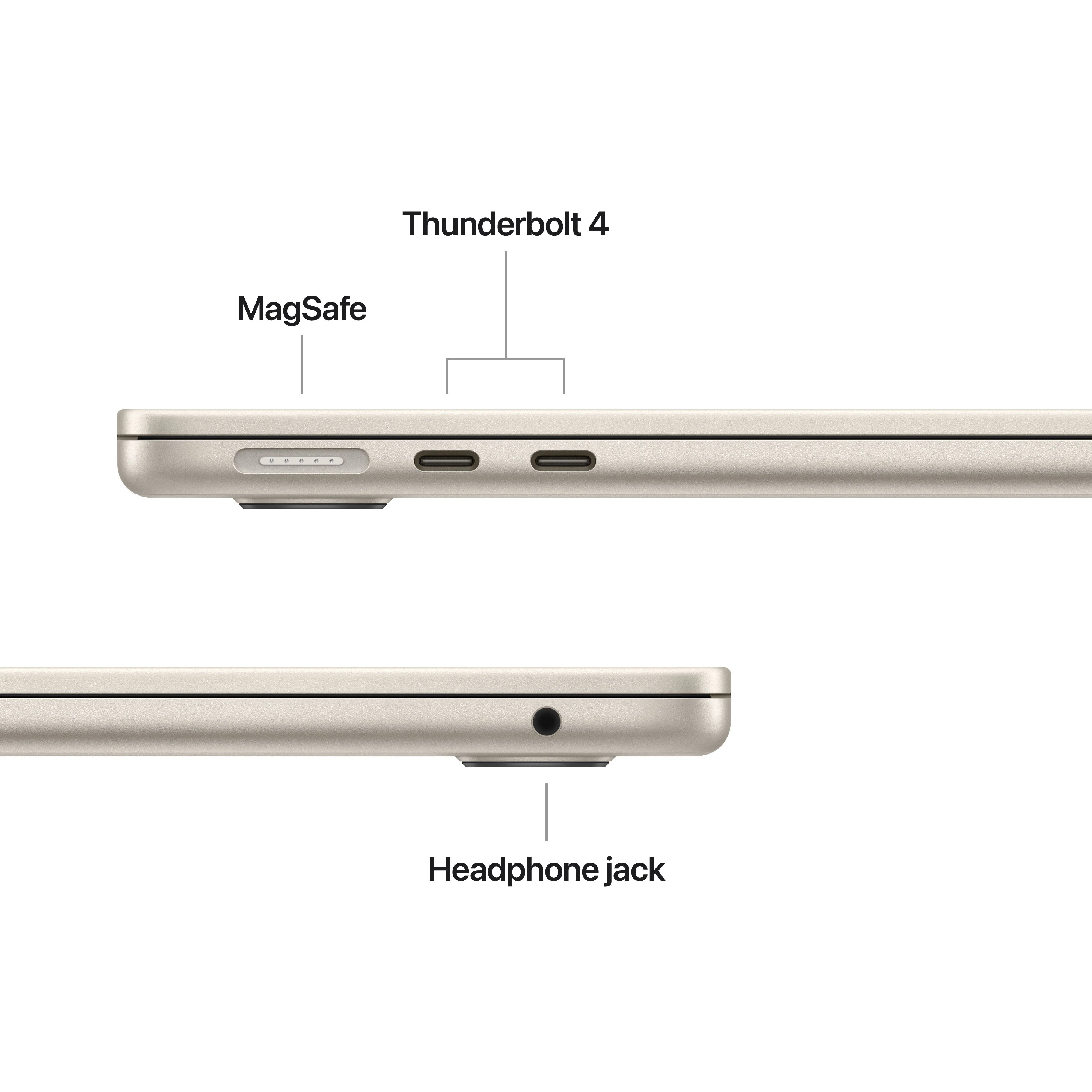 MacBook Air de 13 polegadas: Processador M5 da Apple com CPU 10‑Core e GPU 10‑Core, 1 TB SSD - Luz das estrelas - Image 6