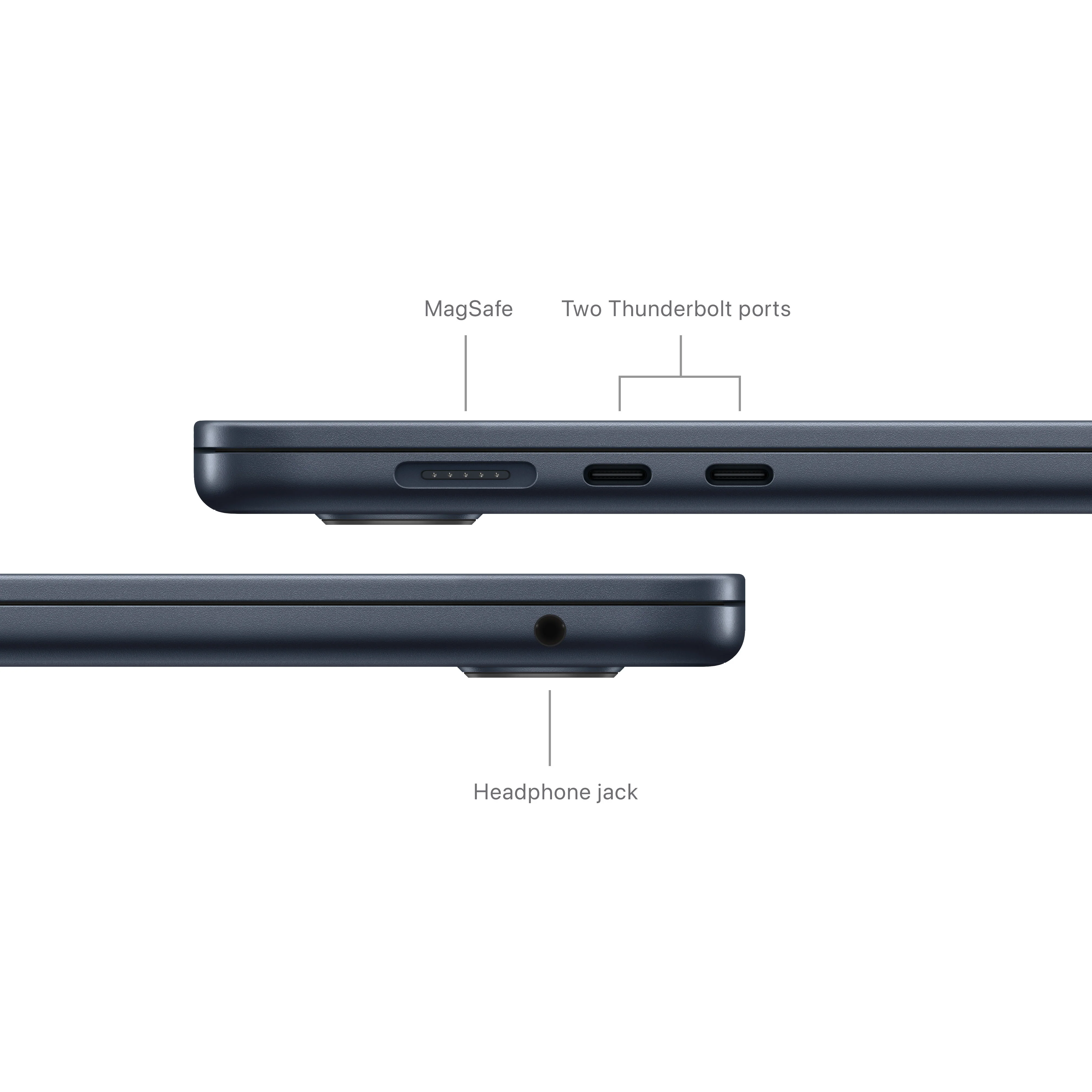 MacBook Air de 15 polegadas: Processador M3 da Apple com CPU 8‑core e GPU 10‑core, 512 GB SSD - Meia-noite - Image 7