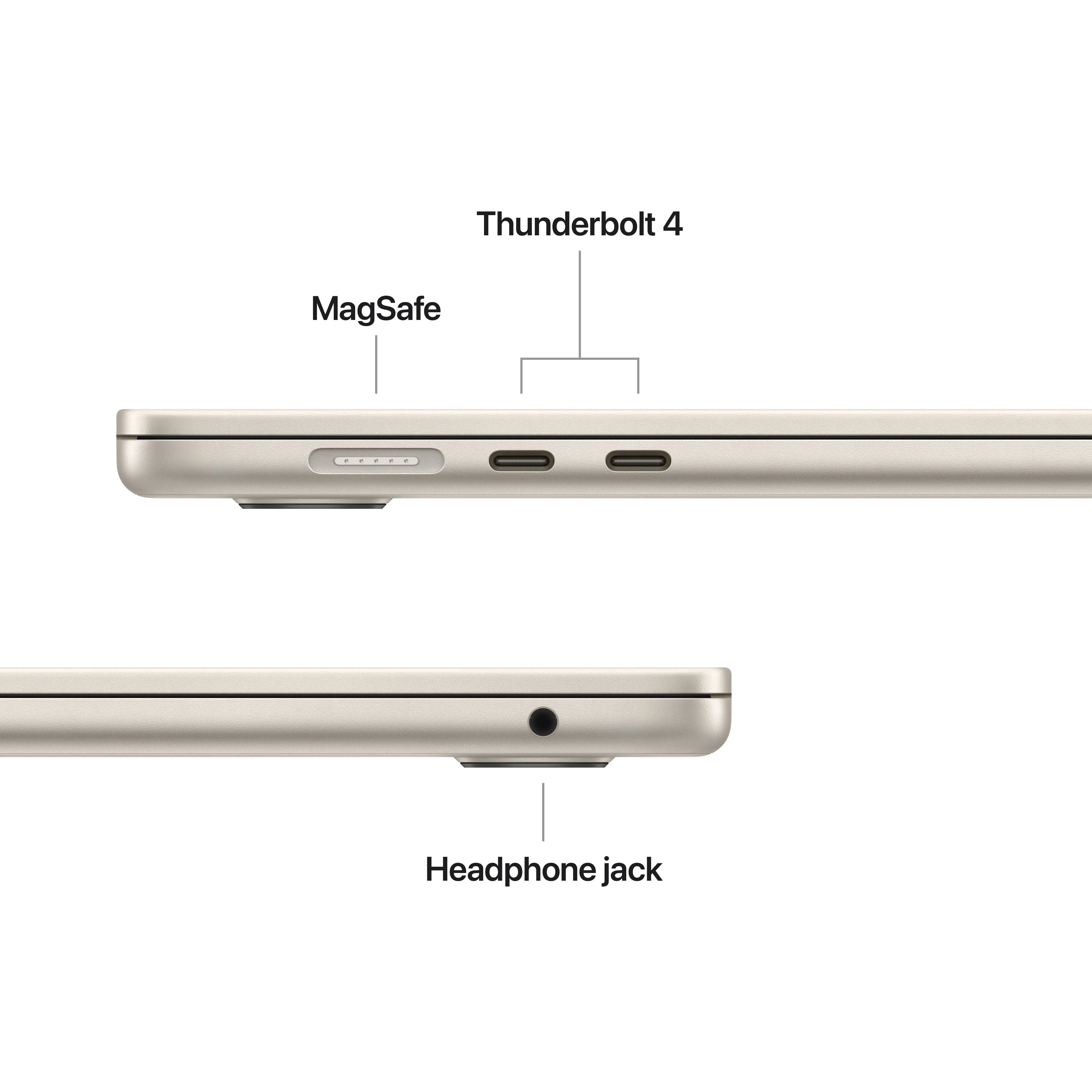 MacBook Air de 15 polegadas: Processador M5 da Apple com CPU 10‑Core e GPU 10‑Core, 1 TB SSD - Luz das estrelas - Image 6