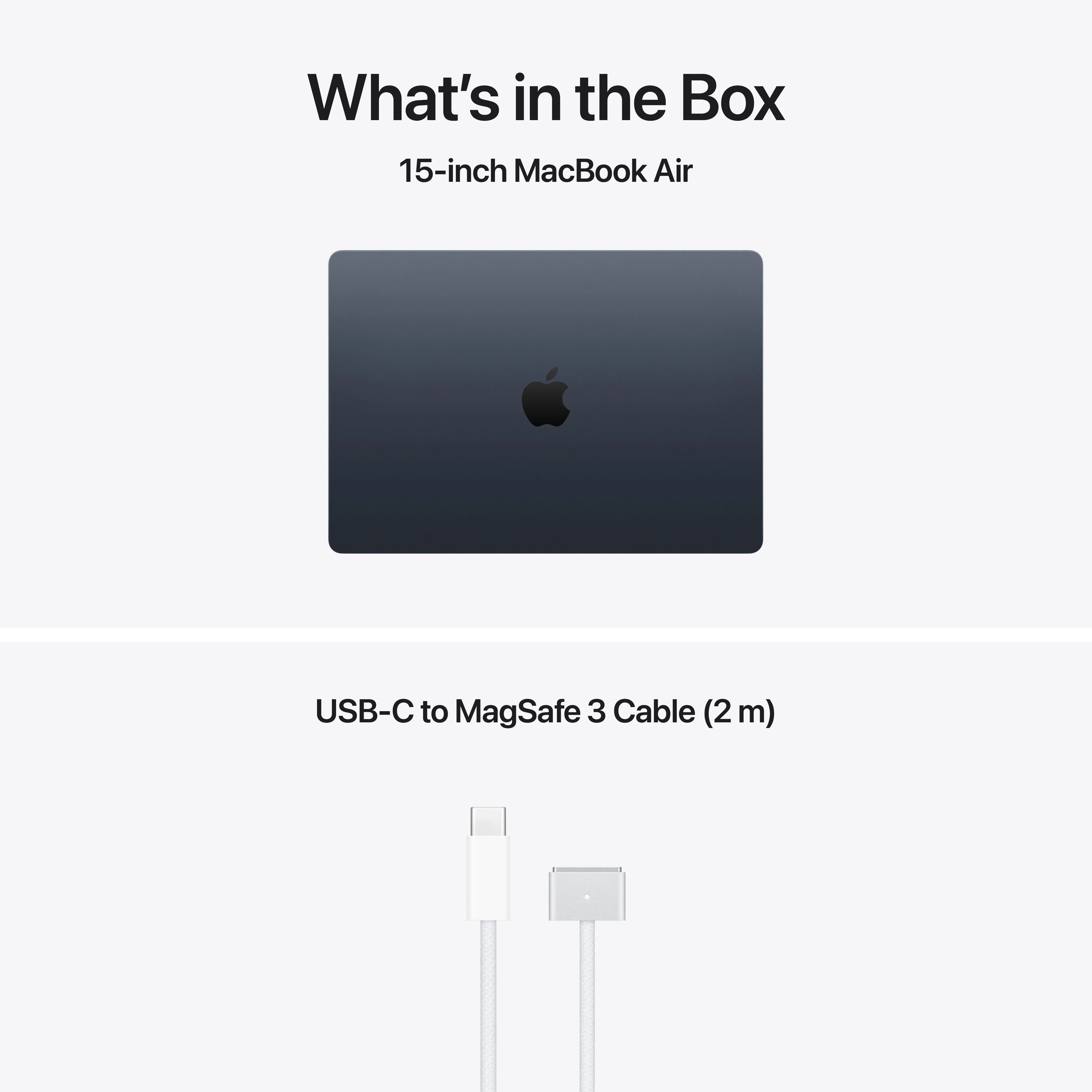 MacBook Air de 15 polegadas: Processador M5 da Apple com CPU 10‑Core e GPU 10‑Core, 1 TB SSD - Meia-noite - Image 9