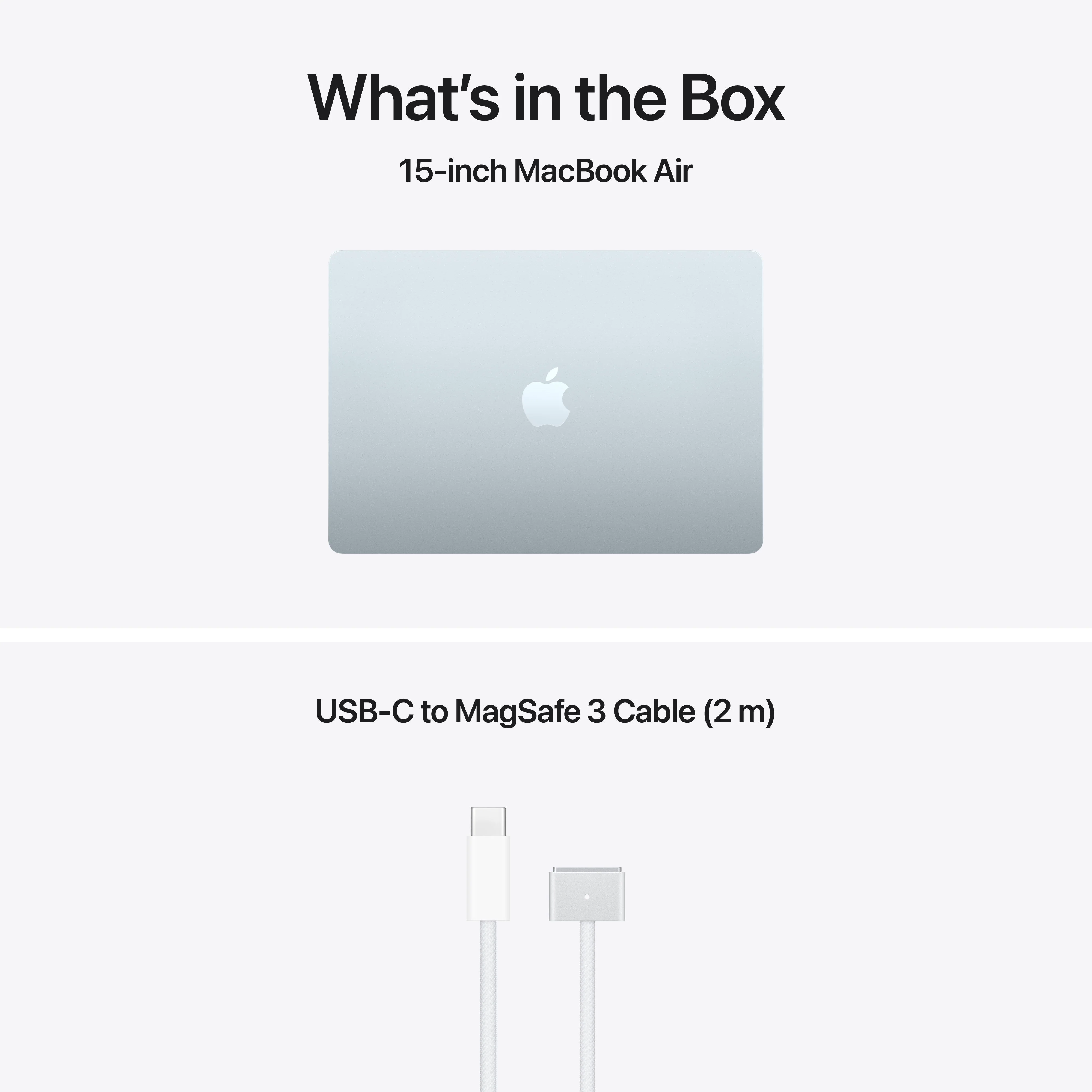 MacBook Air de 15 polegadas: Processador M5 da Apple com CPU 10‑Core e GPU 10‑Core, 1 TB SSD - Azul céu - Image 9