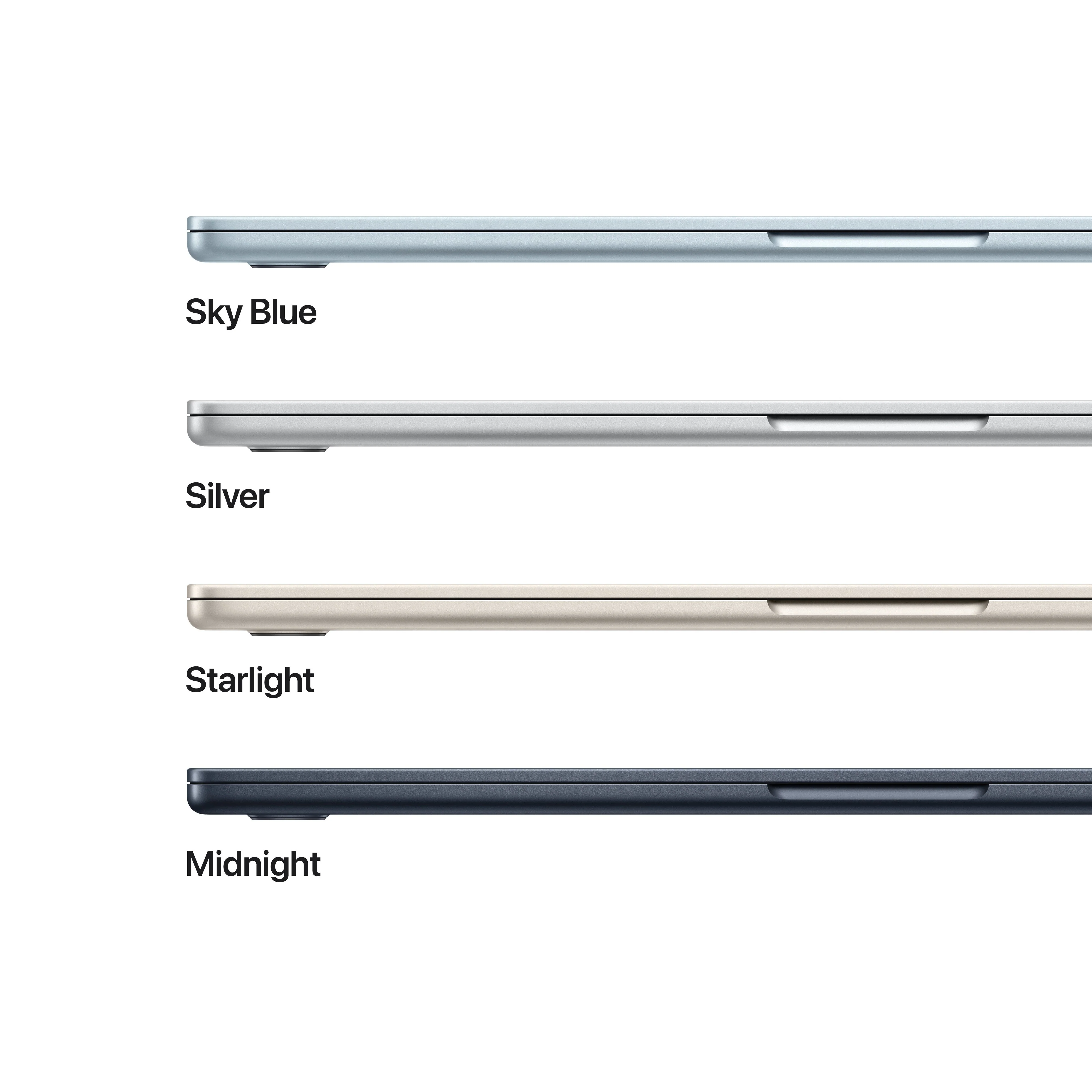 MacBook Air de 15 polegadas: Processador M5 da Apple com CPU 10‑Core e GPU 10‑Core, 1 TB SSD - Azul céu - Image 3