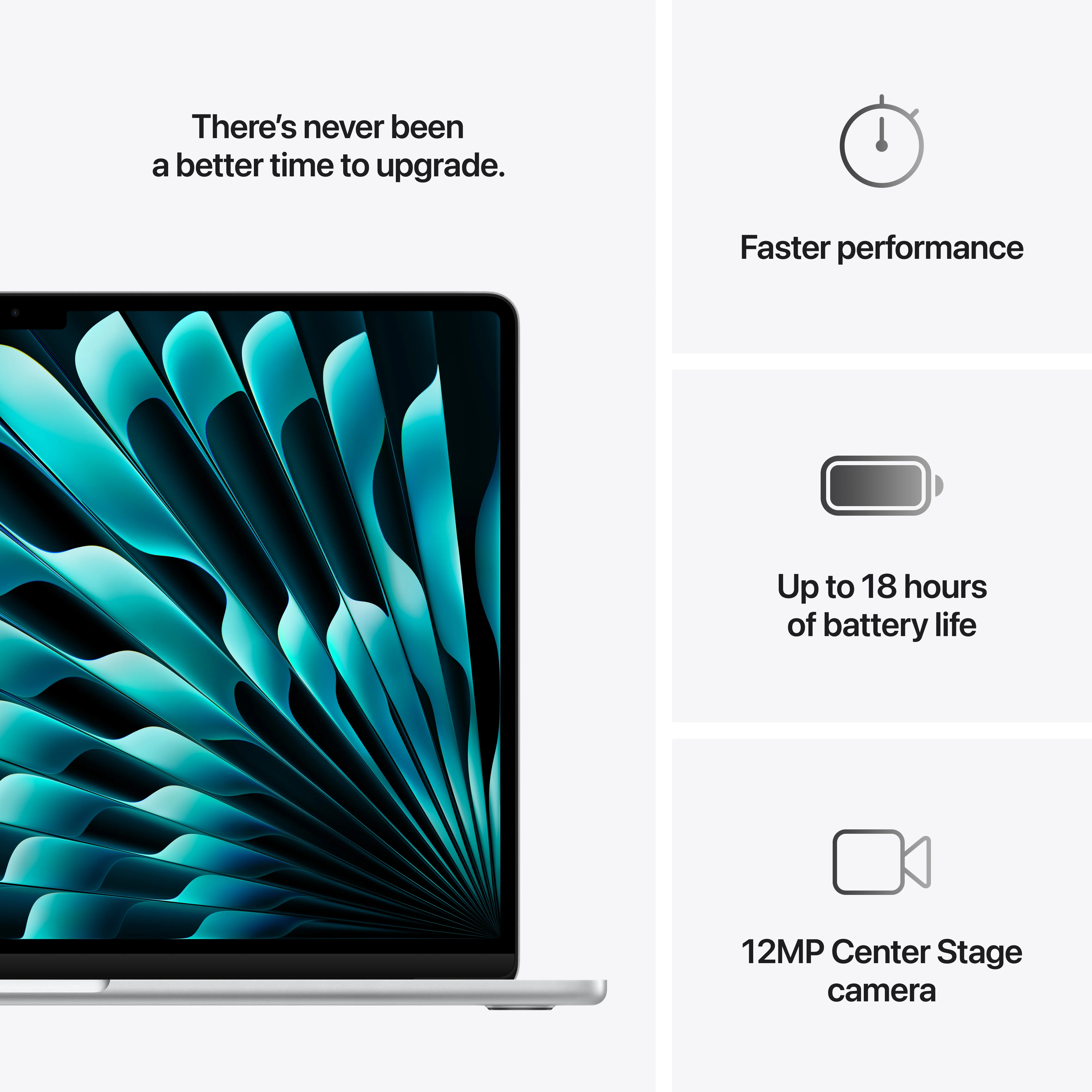 MacBook Air de 15 polegadas: Processador M4 da Apple com CPU 10‑core e GPU 10‑core, 256 GB SSD - Prateado - Image 10