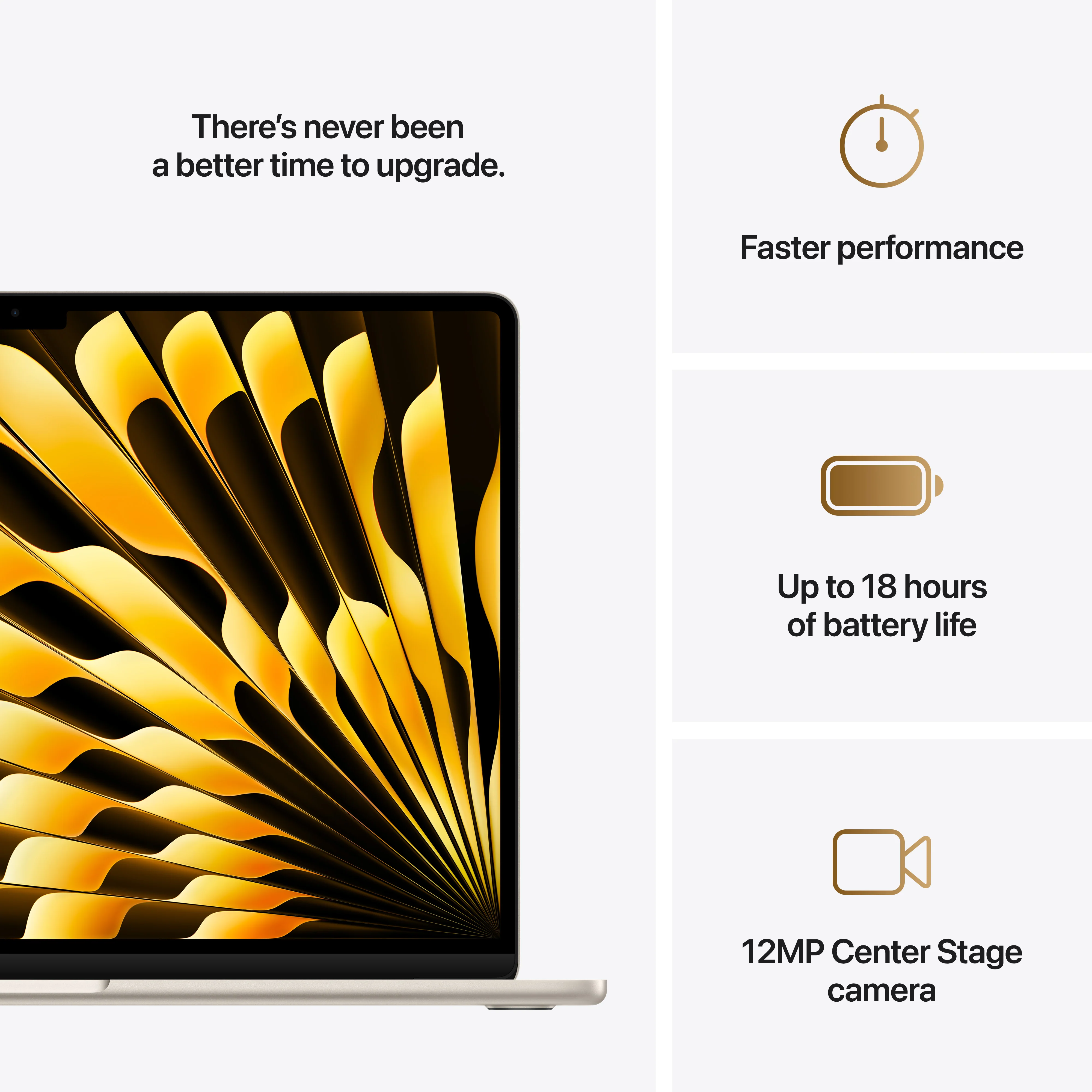 MacBook Air de 15 polegadas: Processador M4 da Apple com CPU 10‑core e GPU 10‑core, 256 GB SSD - Luz das estrelas - Image 10