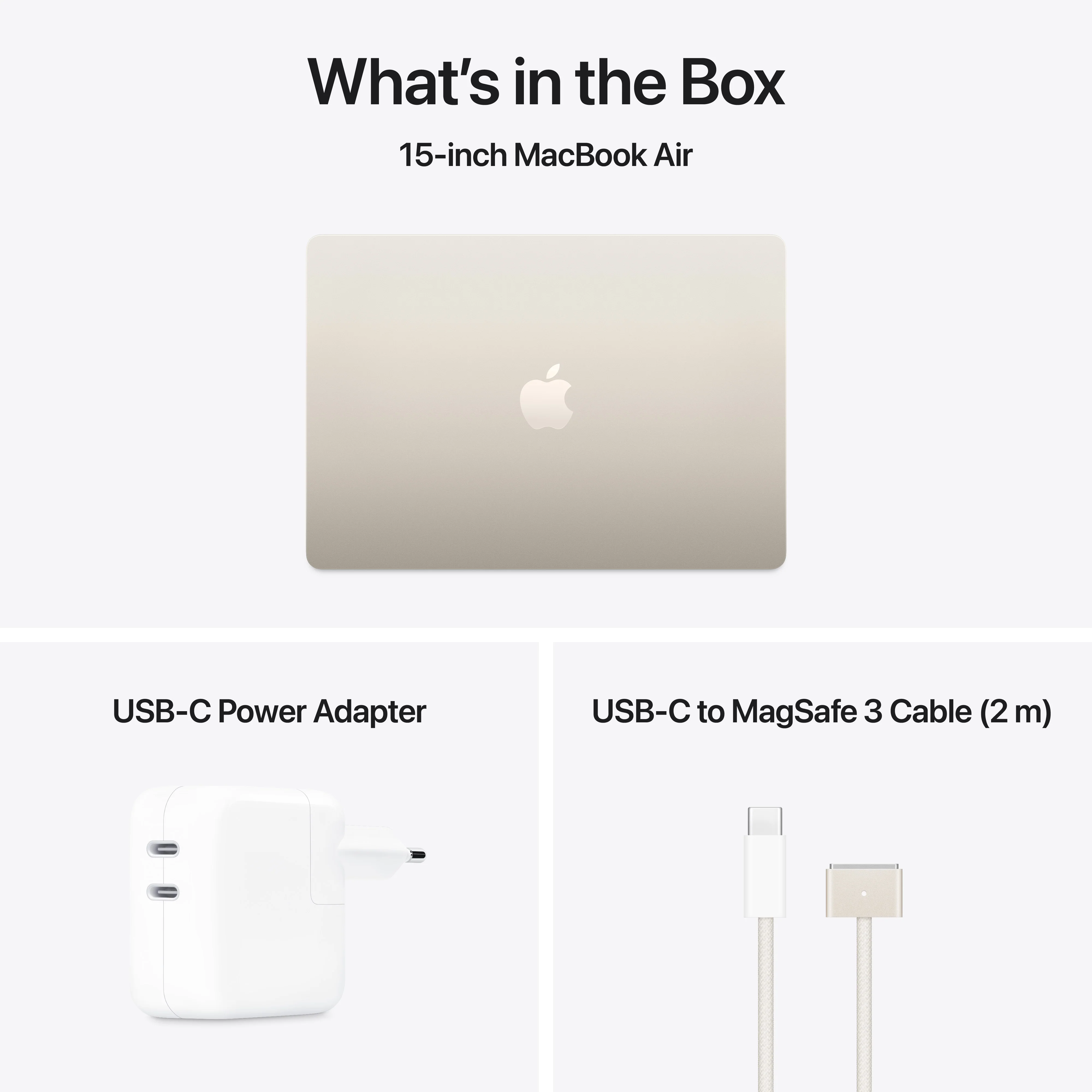MacBook Air de 15 polegadas: Processador M4 da Apple com CPU 10‑core e GPU 10‑core, 512 GB SSD - Luz das estrelas - Image 11