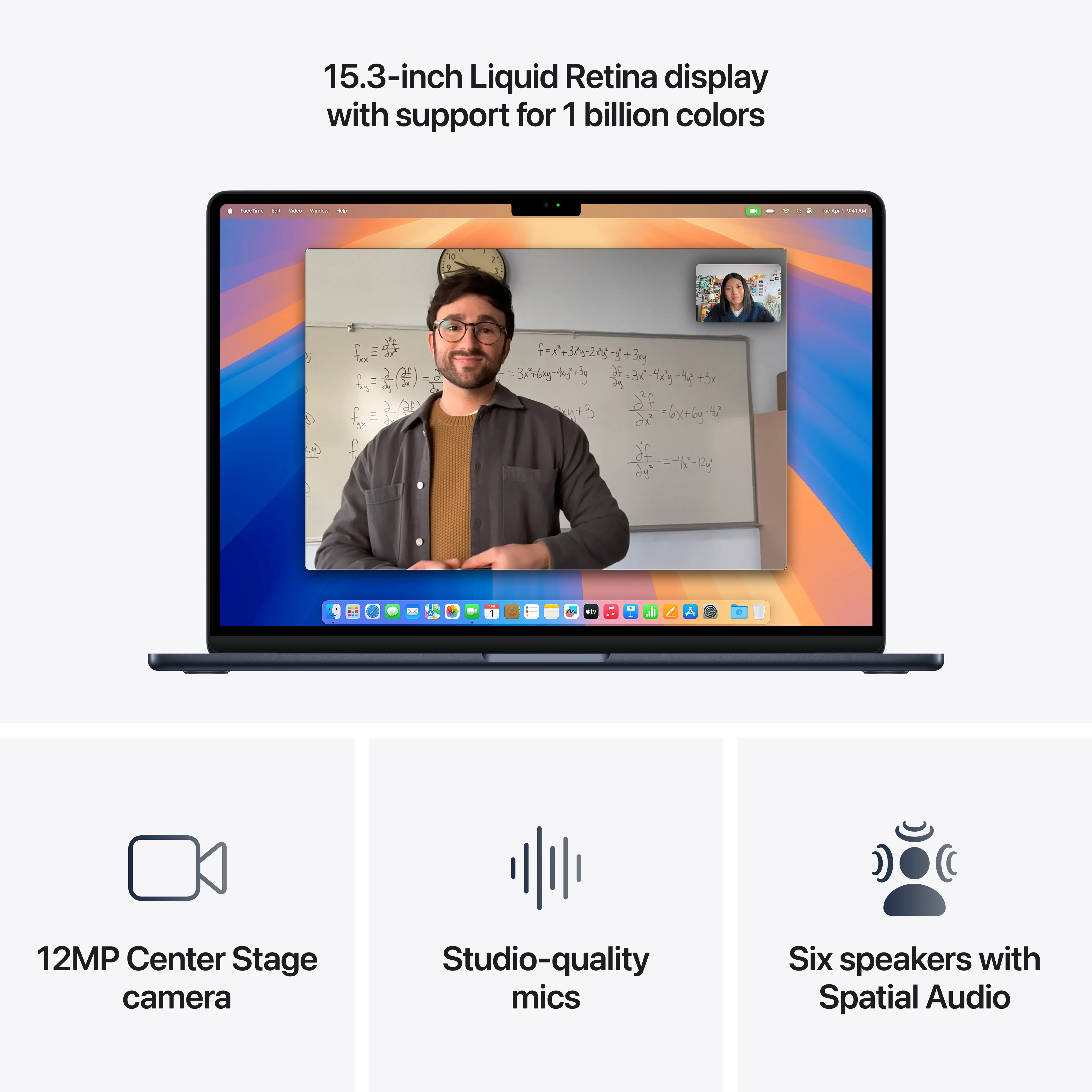 MacBook Air de 15 polegadas: Processador M4 da Apple com CPU 10‑core e GPU 10‑core, 256 GB SSD - Meia-noite - Image 5