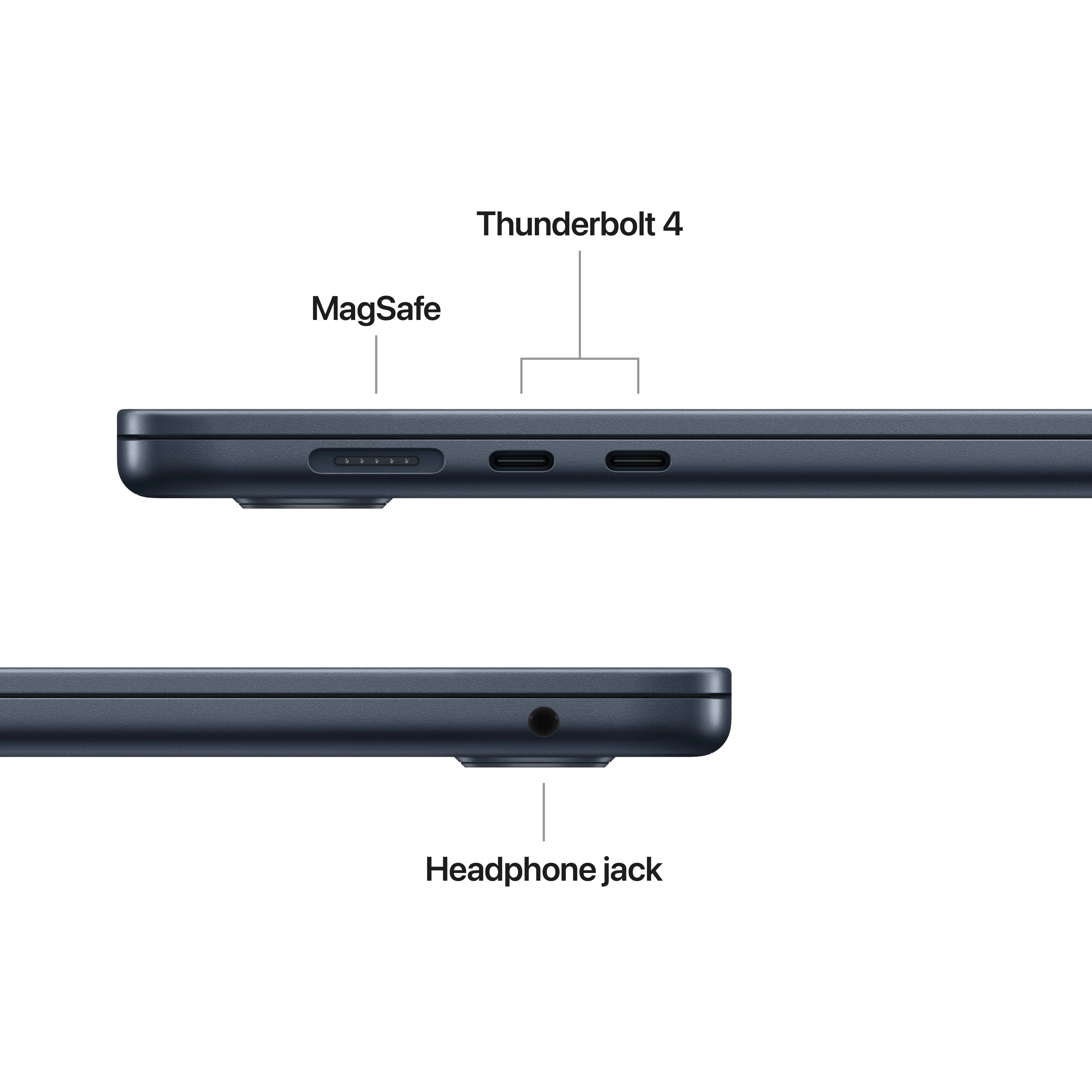 MacBook Air de 15 polegadas: Processador M4 da Apple com CPU 10‑core e GPU 10‑core, 256 GB SSD - Meia-noite - Image 7