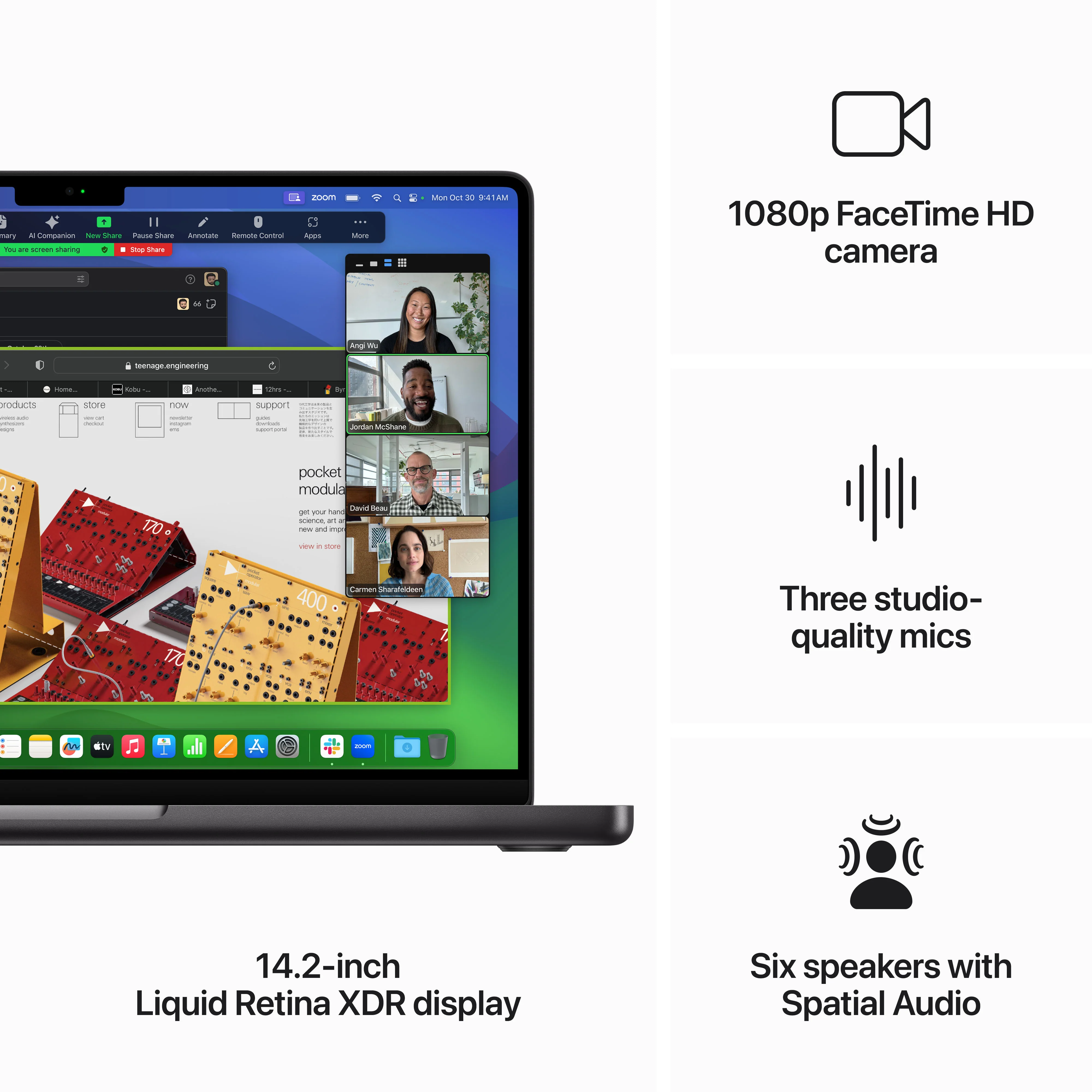 MacBook Pro de 14 polegadas: Processador M3 Pro da Apple com CPU 12‑core e GPU 18‑core, 1 TB SSD - Preto sideral - Image 5