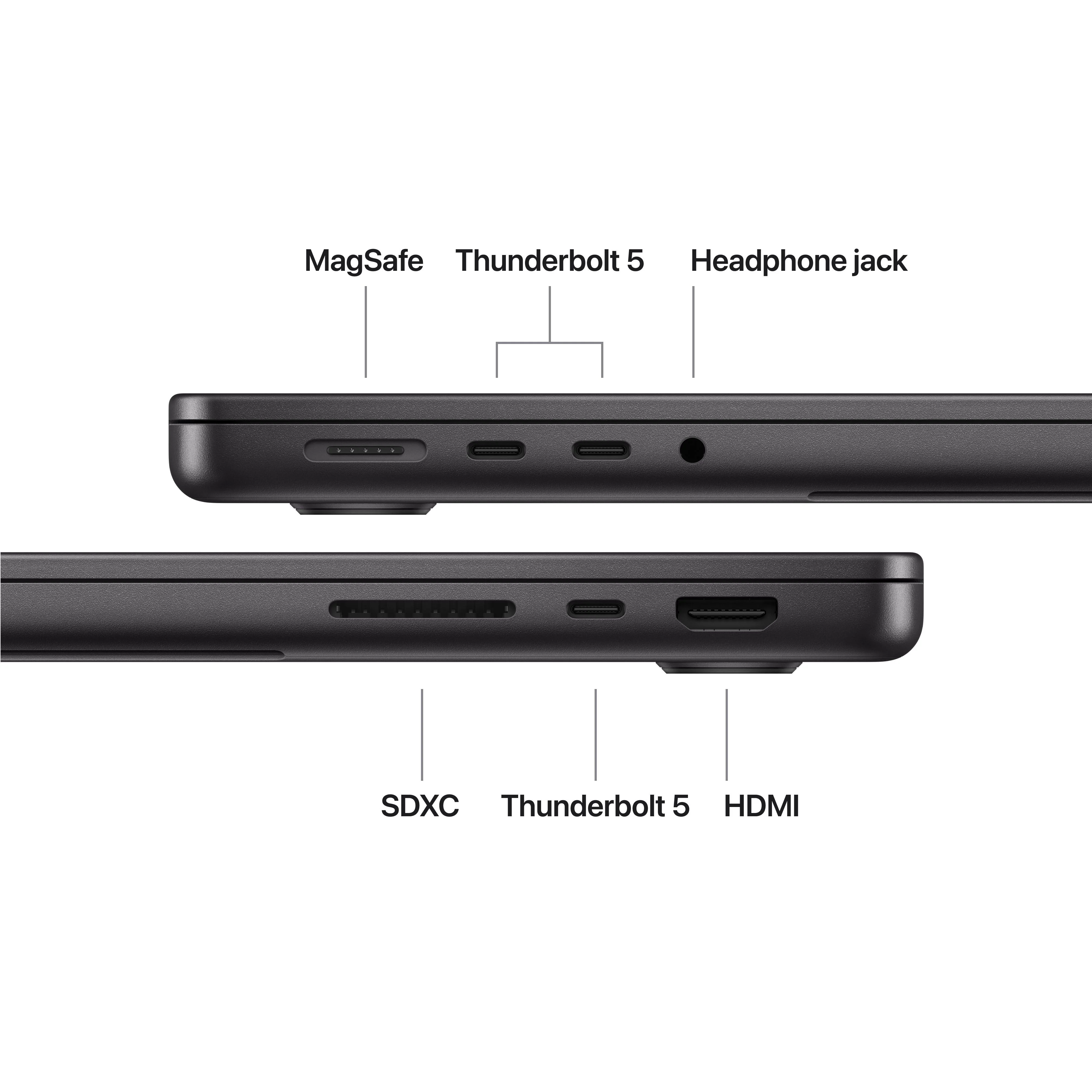 MacBook Pro de 14 polegadas: Processador M5 Max da Apple com CPU 18‑Core e GPU 32‑Core, 2 TB SSD - Preto sideral - Image 7