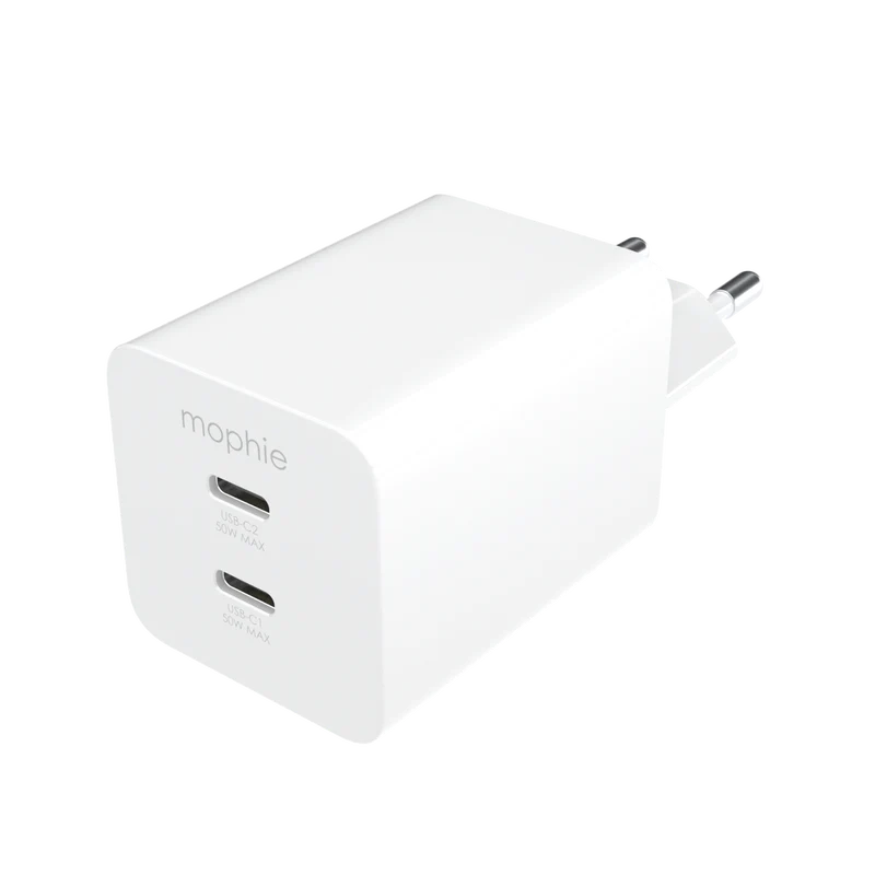 Carregador de automóvel 42W dual USB-C + USB-A da Mophie - Branco - Image 2