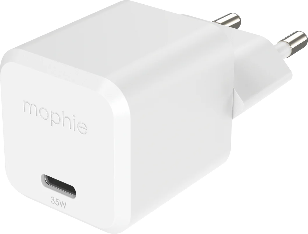 Adaptador de parede USB-C 35W GaN EU da Mophie - Branco