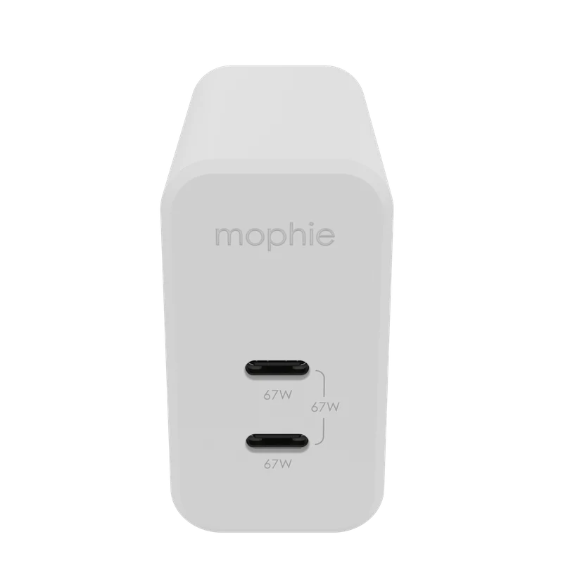Adaptador de parede USB-C 67W 2-port GaN EU da Mophie - Branco - Image 2