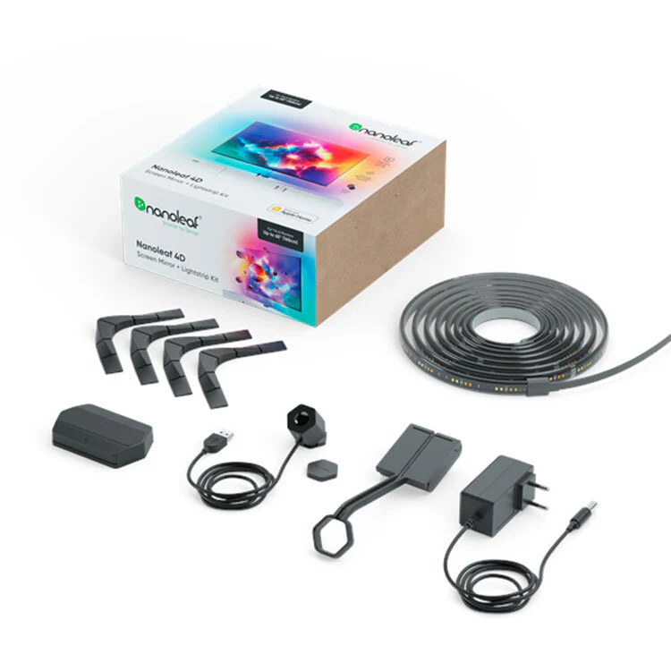 Nanoleaf - 4D Screen Mirror + Lightstrips 4m for TV 65"
