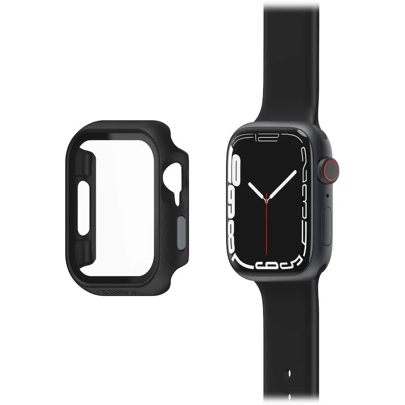 Capa de proteção (relogio e ecrã) para Apple Watch 8/7 de 45 mm - Preto - Image 2