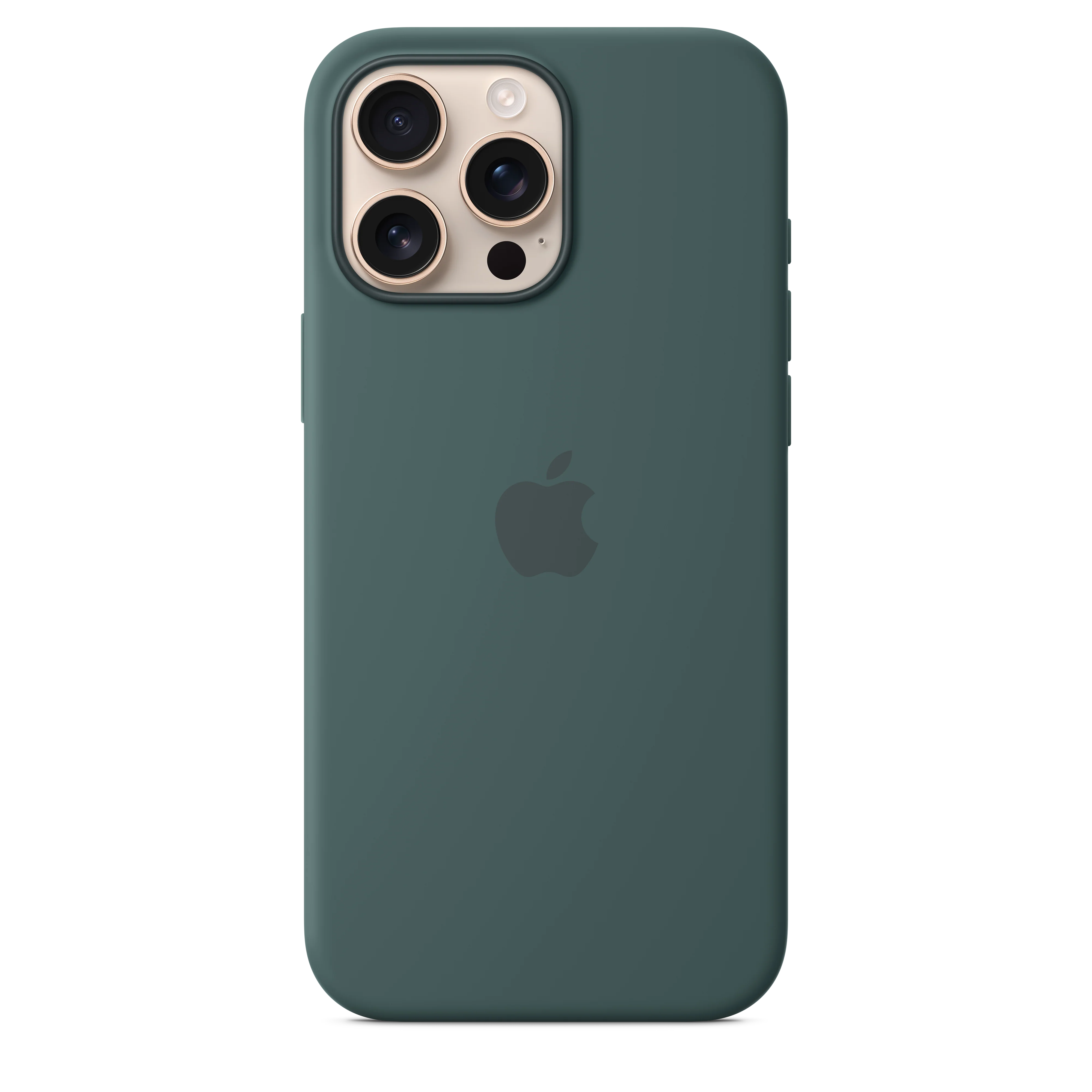 Capa em silicone com MagSafe para iPhone 16 Pro Max - Verde lago