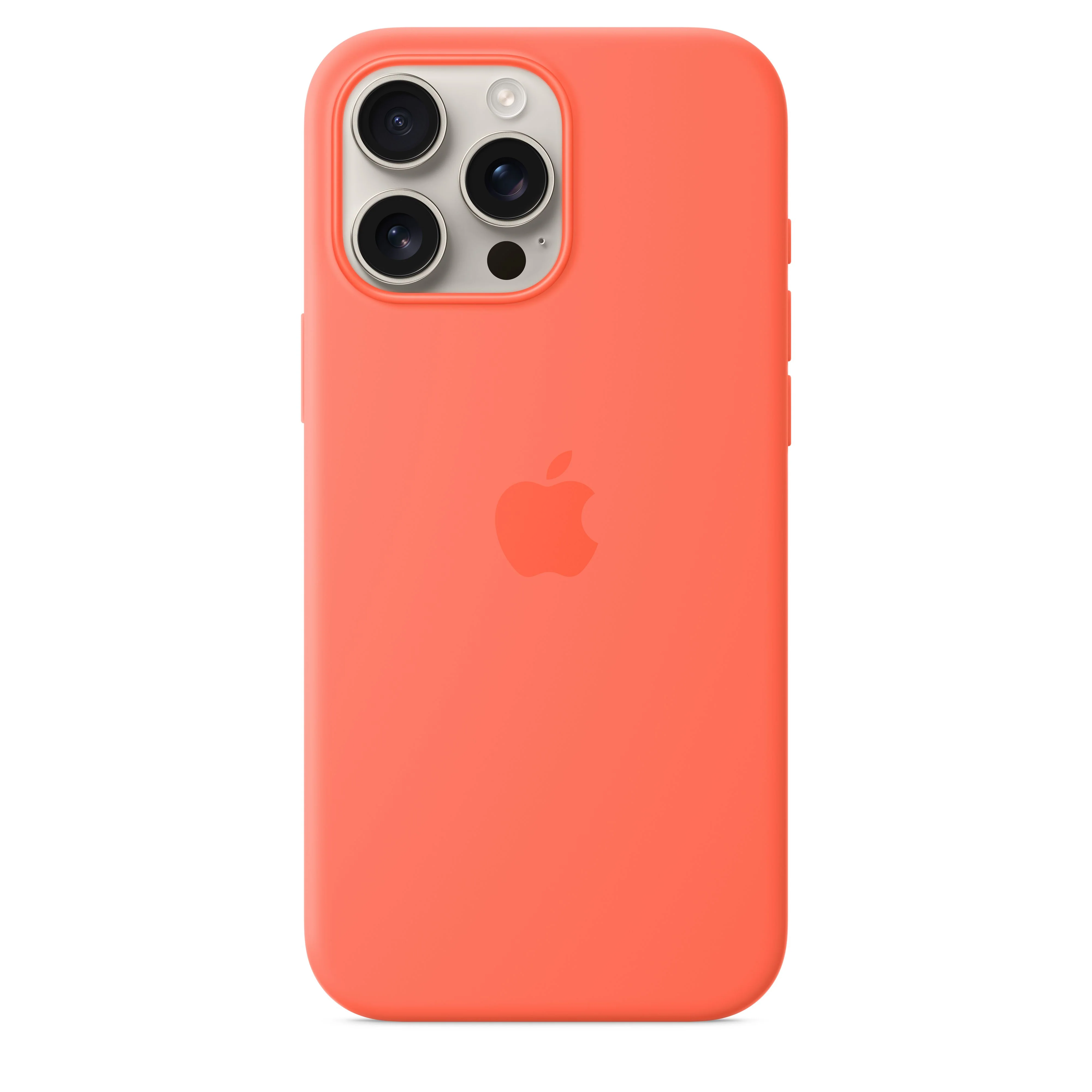 Capa em silicone com MagSafe para iPhone 16 Pro Max - Tangerina - Image 3